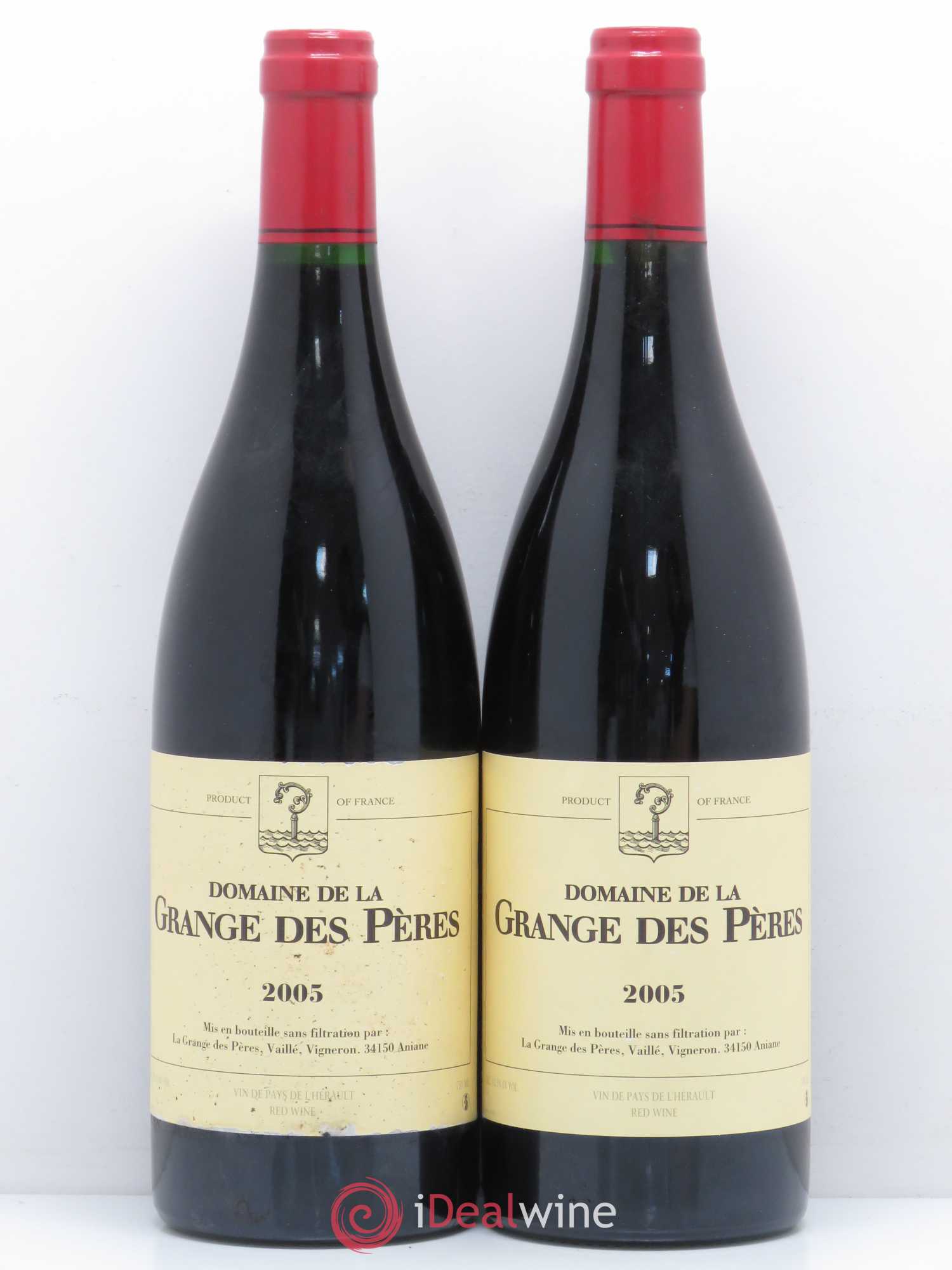 Pays d'Hérault Grange des Pères Laurent Vaillé 2005 - Lot de 2 bouteilles - 0