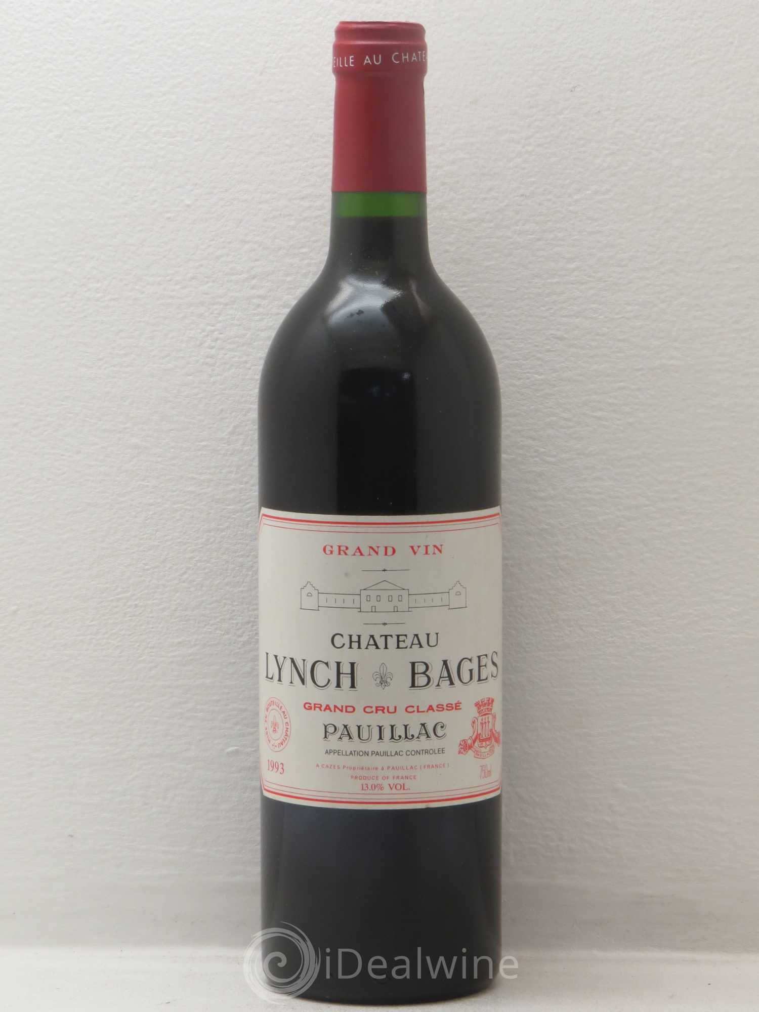 Château Lynch Bages 5ème Grand Cru Classé 1993 - Lot de 1 bouteille - 0