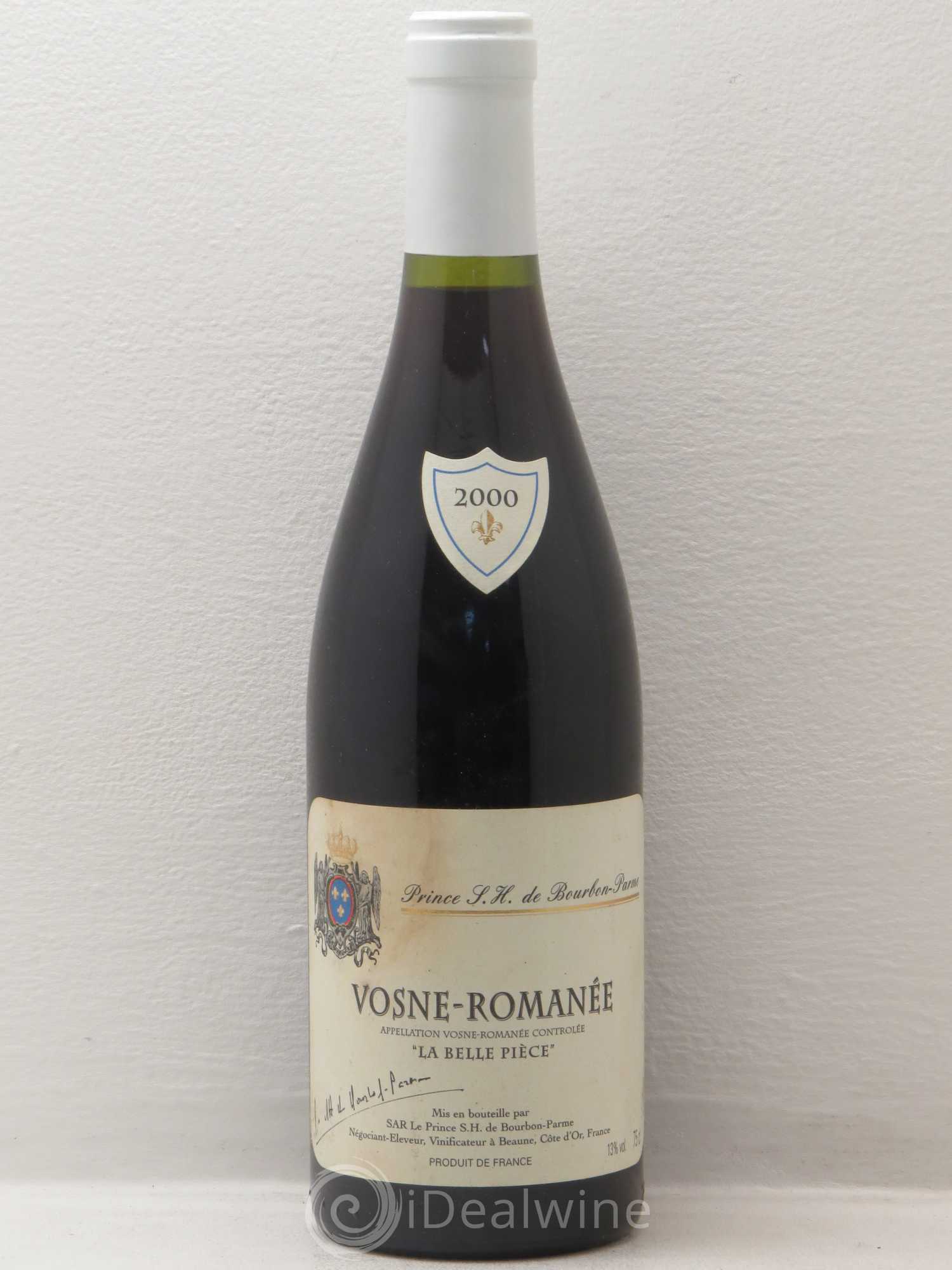 Vosne-Romanée La Belle Pièce prince SH de Bourbon Parme 2000 - Posten von 1 Flasche - 0
