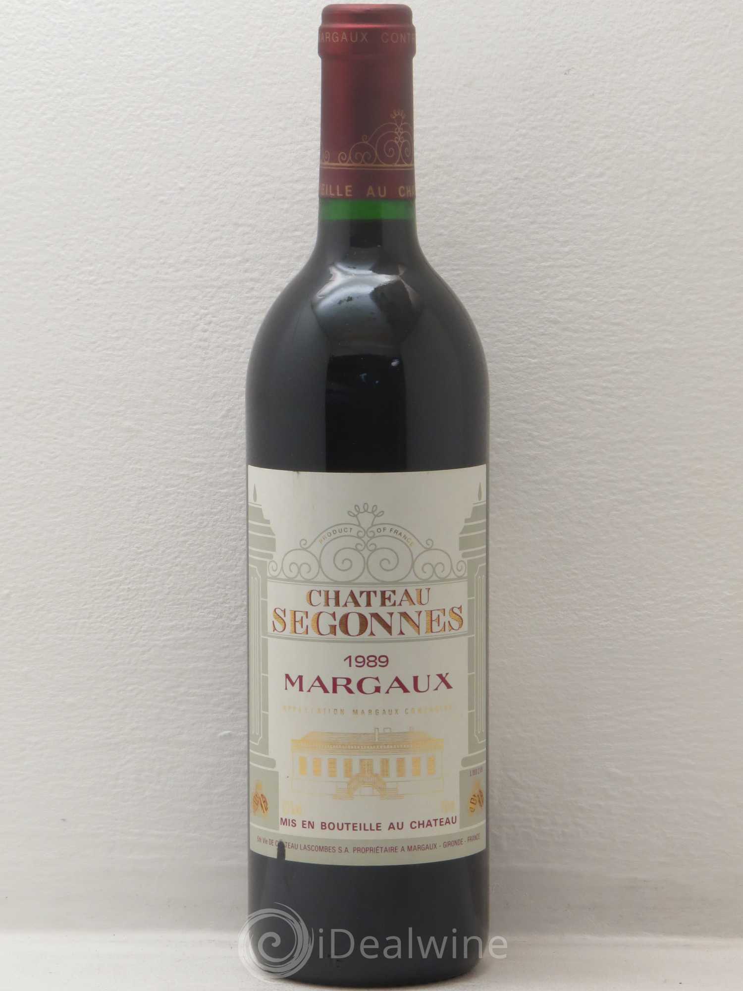 Château Segonnes 1989 - Lot de 1 bouteille - 0