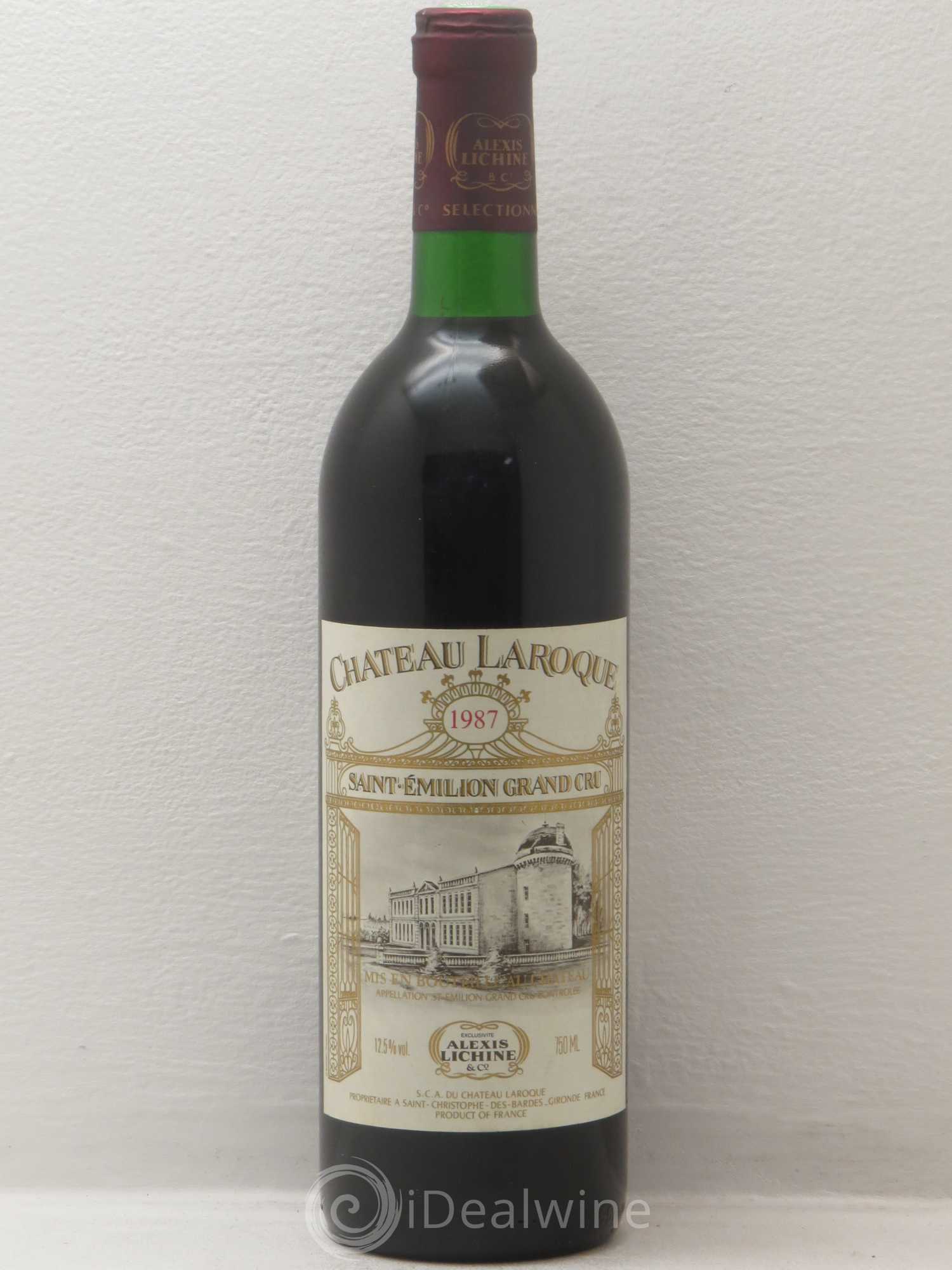 Château Laroque Grand Cru Classé 1987 - Lot de 1 bouteille - 0