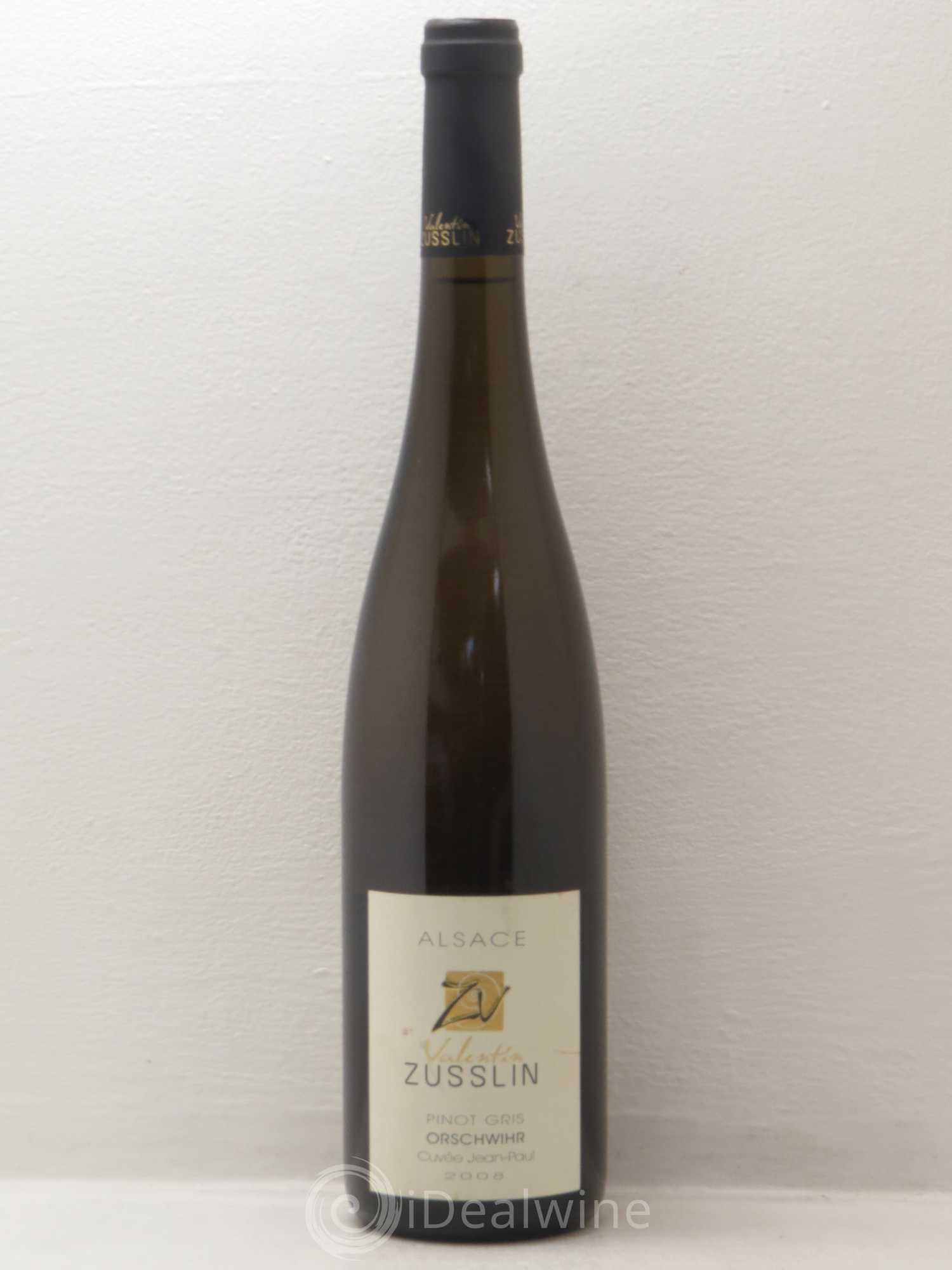 Pinot Gris Orschwihr Cuvee Jean Paul Valentin Zusslin 2008 - Posten von 1 Flasche - 0