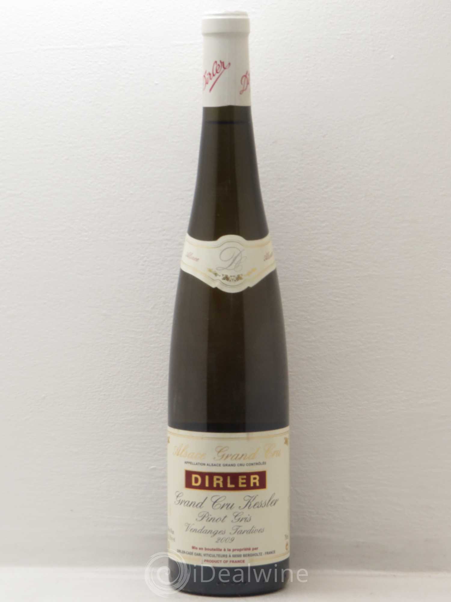 Pinot Gris Grand Cru Kessler Vendanges Tardives Dirler Cade 2009 - Posten von 1 Flasche - 0