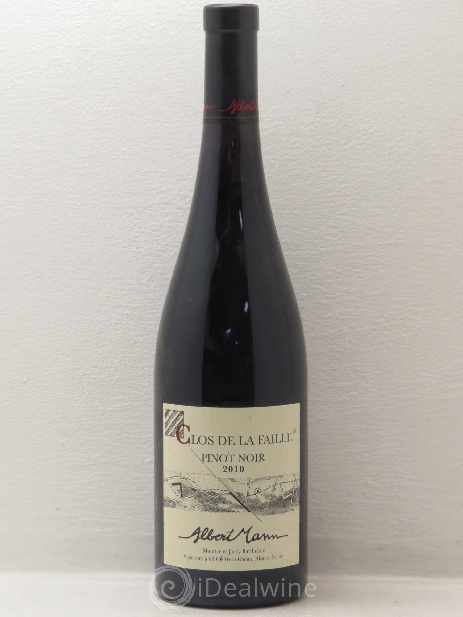 Pinot Noir Clos La Faille Albert Mann 2010 - Posten von 1 Flasche - 0