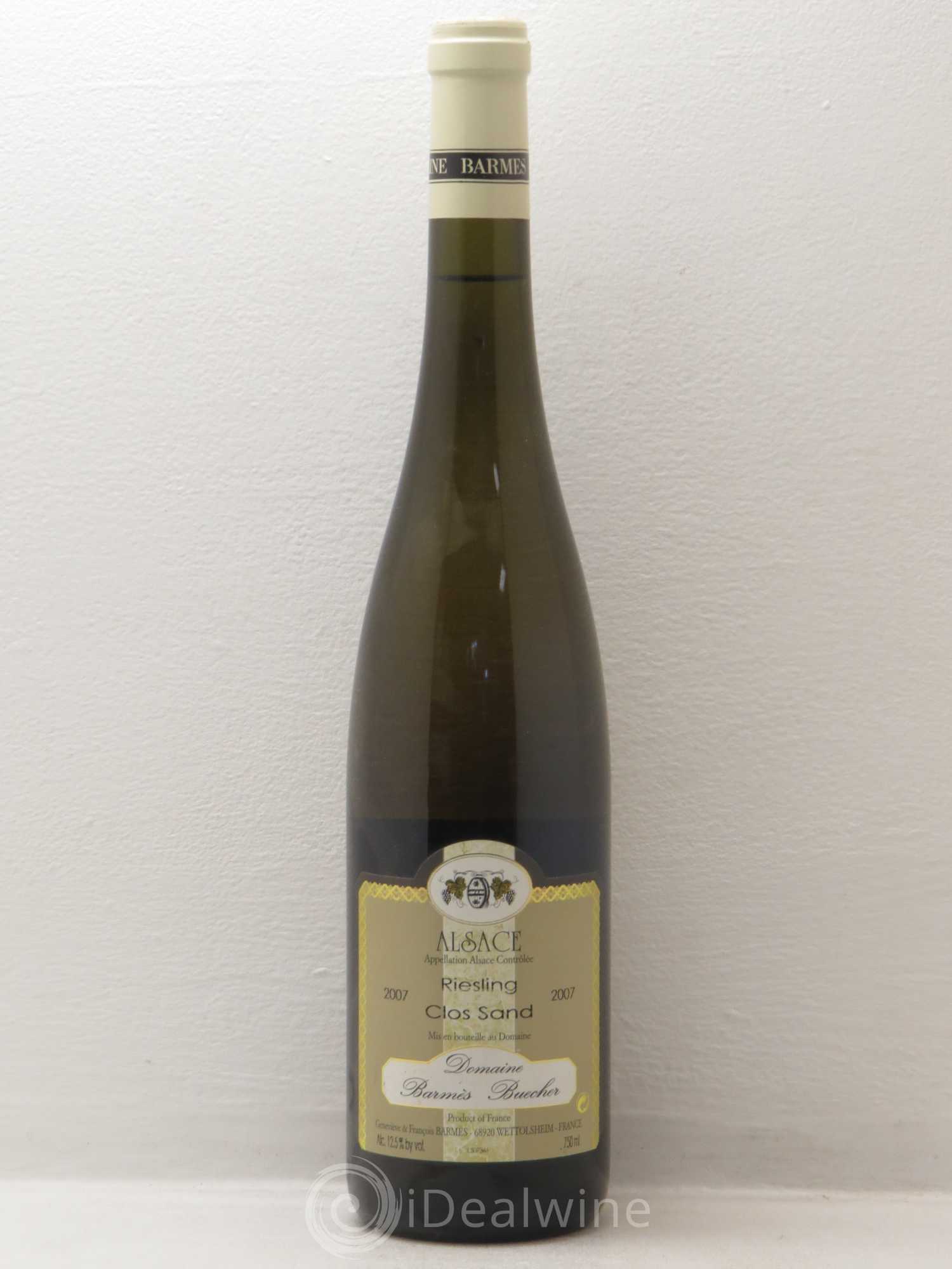 Riesling Clos Sand Barmes Buecher 2007 - Posten von 1 Flasche - 0