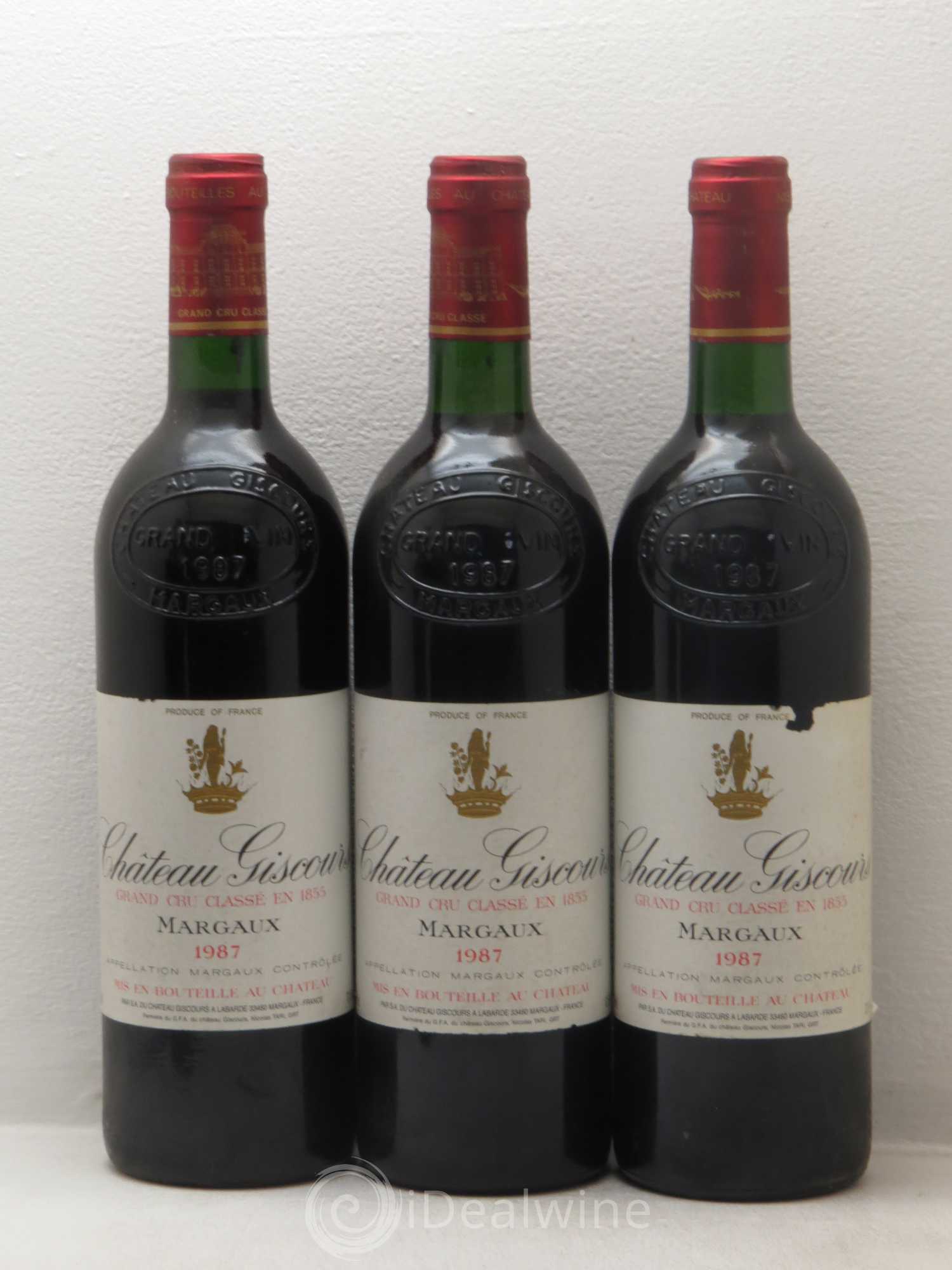 Château Giscours 3ème Grand Cru Classé 1987 - Lot de 6 bouteilles - 1