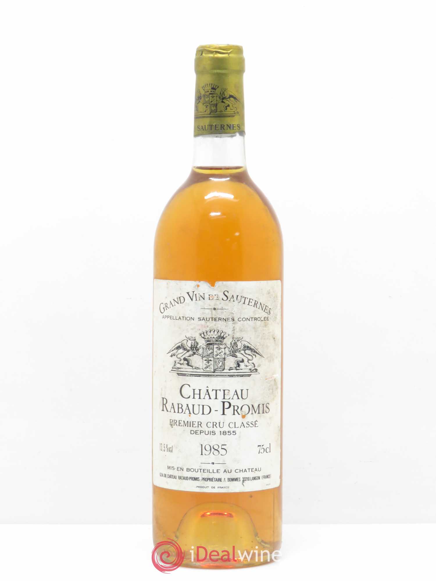 Château Rabaud Promis 1er Grand Cru Classé 1985 - Posten von 1 Flasche - 0