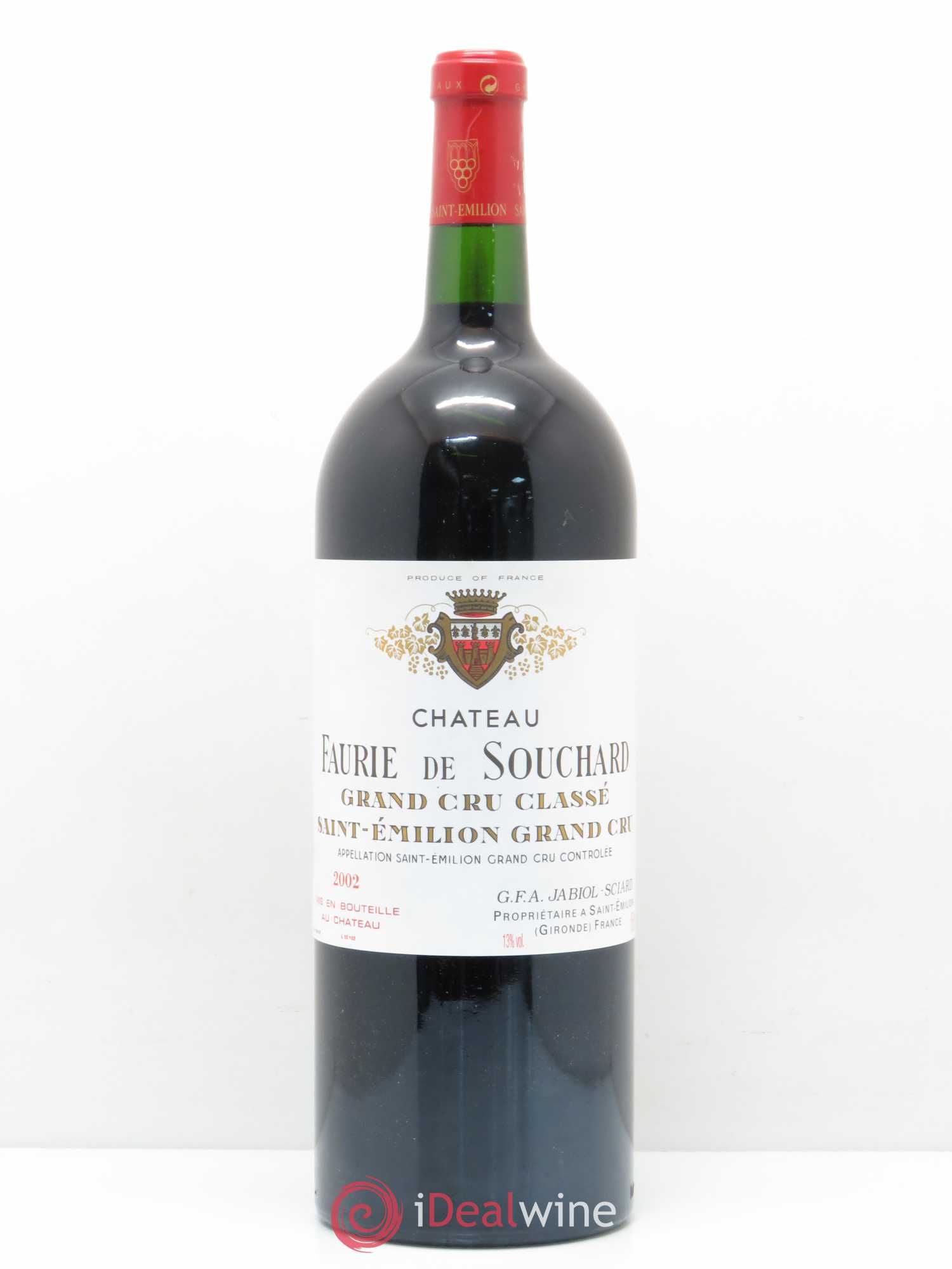Château Faurie de Souchard Grand Cru Classé 2002 - Lot de 1 magnum - 0