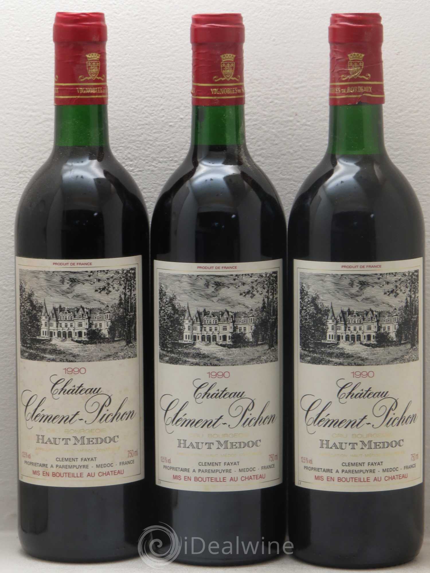 Château Clément-Pichon Cru Bourgeois 1990 - Lot de 12 bouteilles - 4