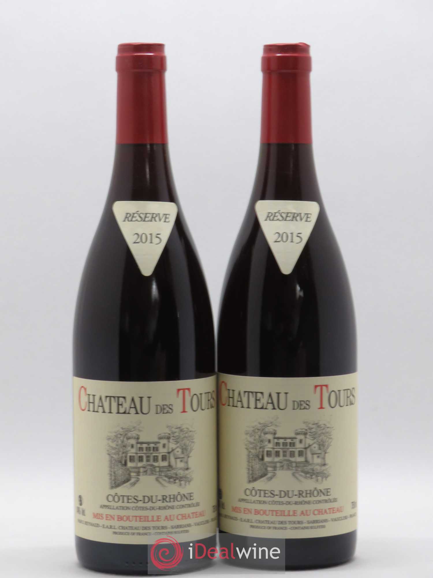 Côtes-du-Rhône Château des Tours Emmanuel Reynaud 2015 - Lot de 2 bouteilles - 0