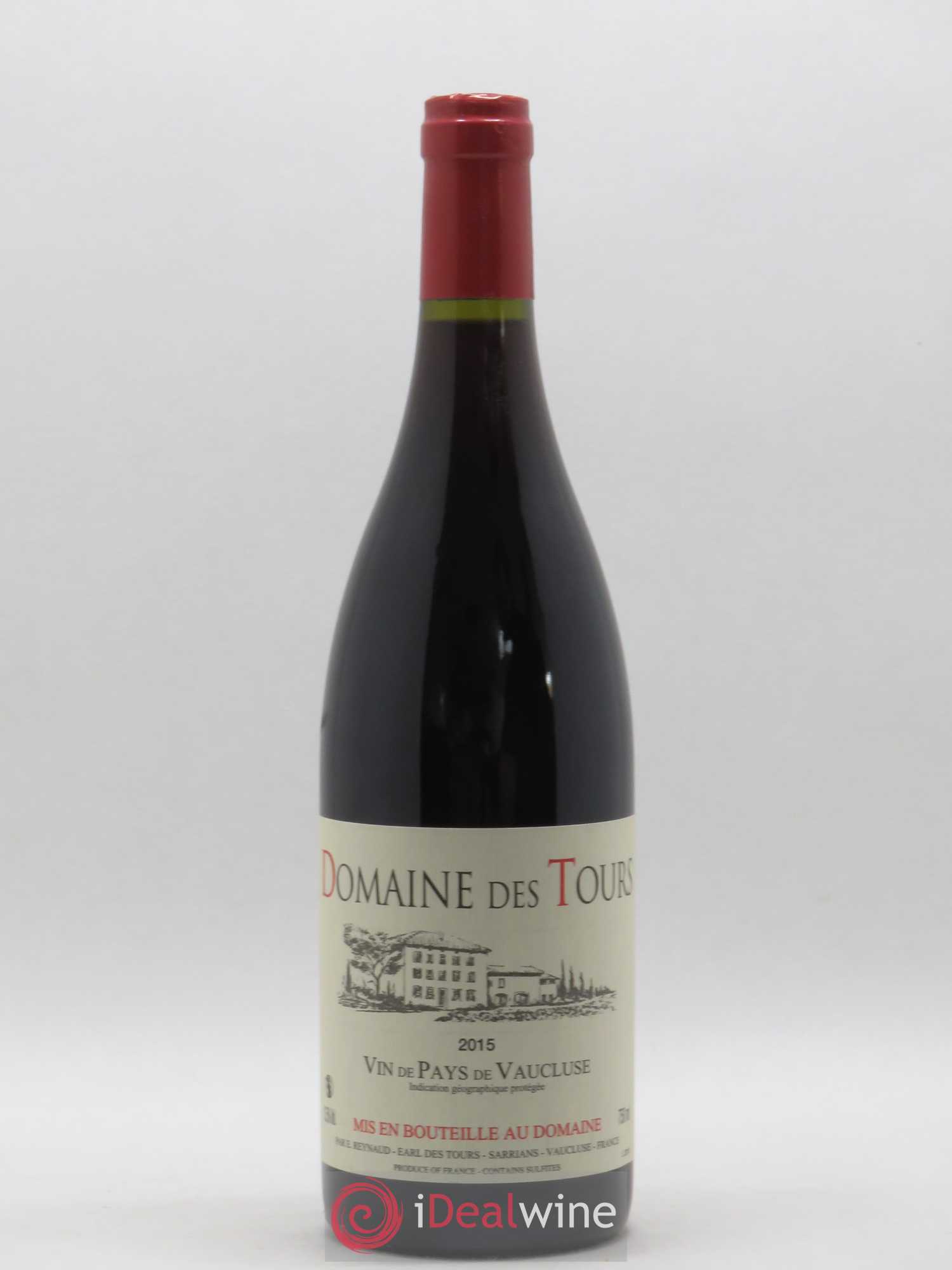 Vaucluse (Vin de Pays de Vaucluse) Domaine des Tours Emmanuel Reynaud 2015 - Lot de 1 bouteille - 0
