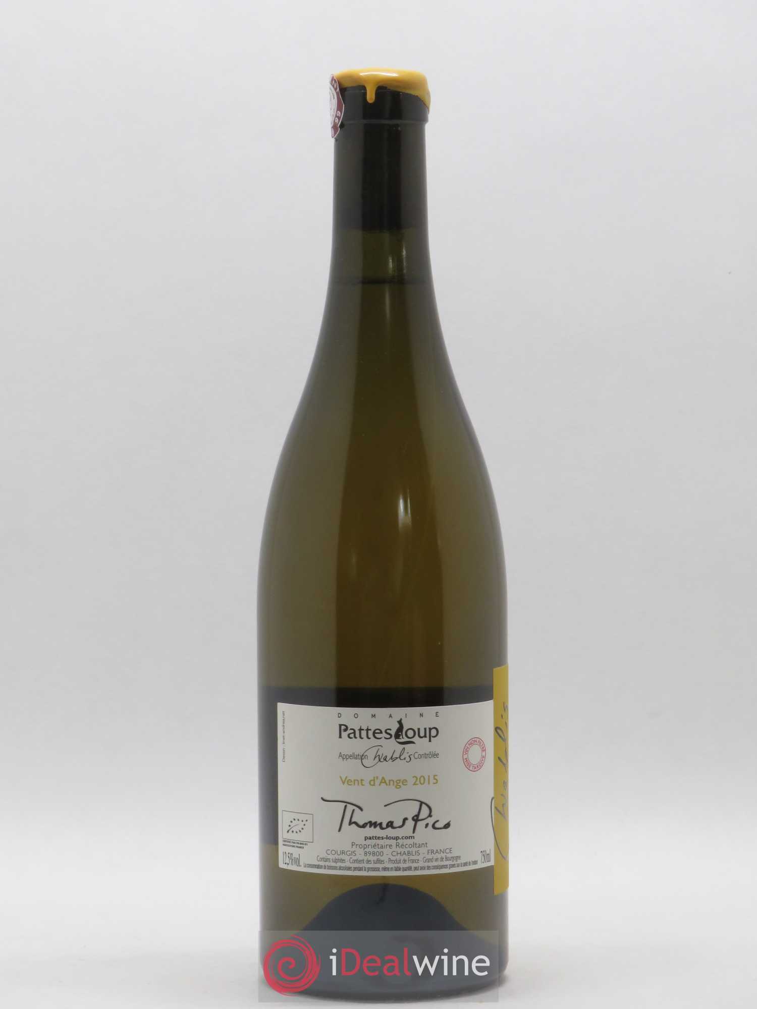 Chablis Vent d'Ange Pattes Loup (Domaine) 2015 - Posten von 1 Flasche - 0