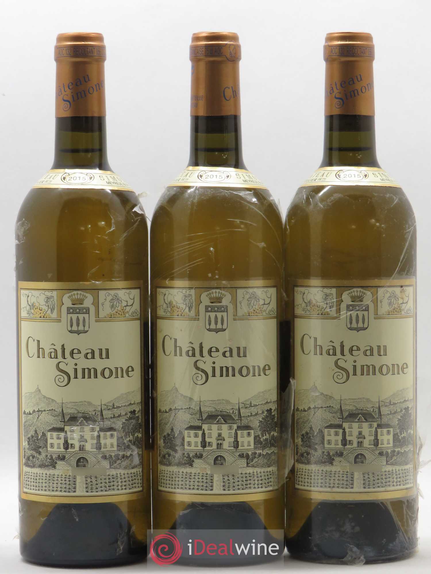 Palette Château Simone Famille Rougier 2015 - Lot de 3 bouteilles - 0