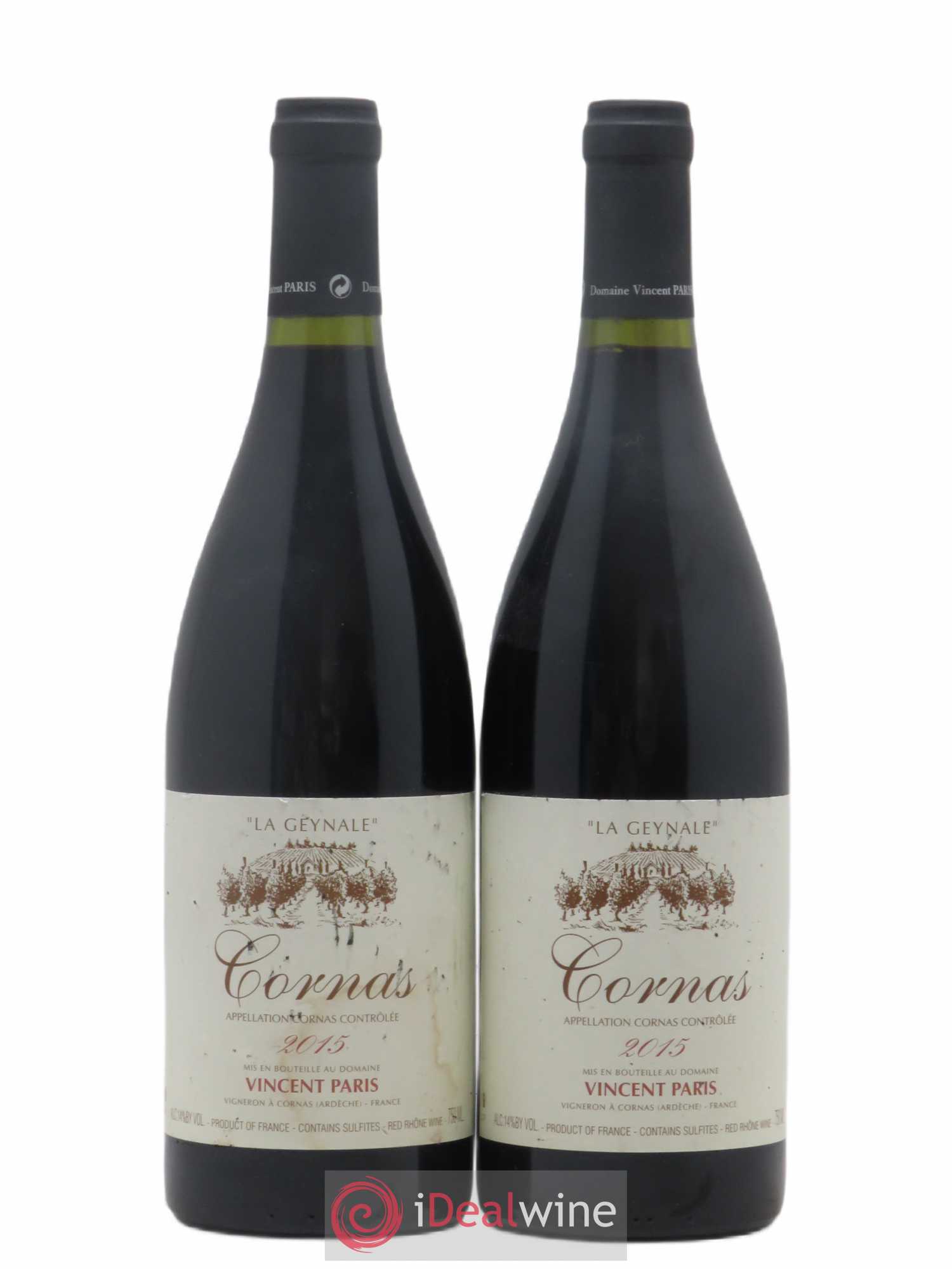 Cornas La Geynale Vincent Paris 2015 - Lot de 2 bouteilles - 0