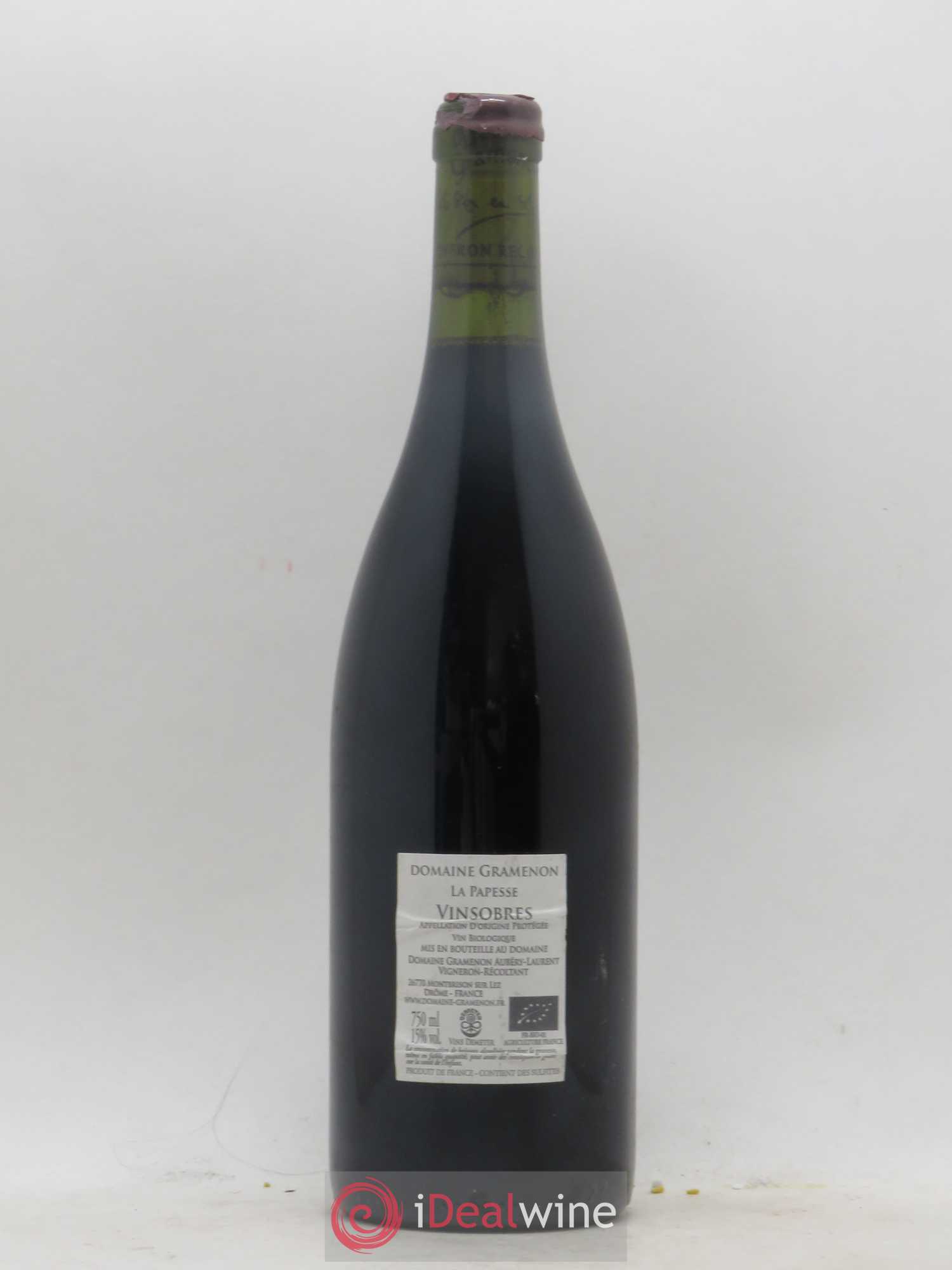 Vinsobres La Papesse Gramenon (Domaine) 2015 - Lot de 1 bouteille - 1