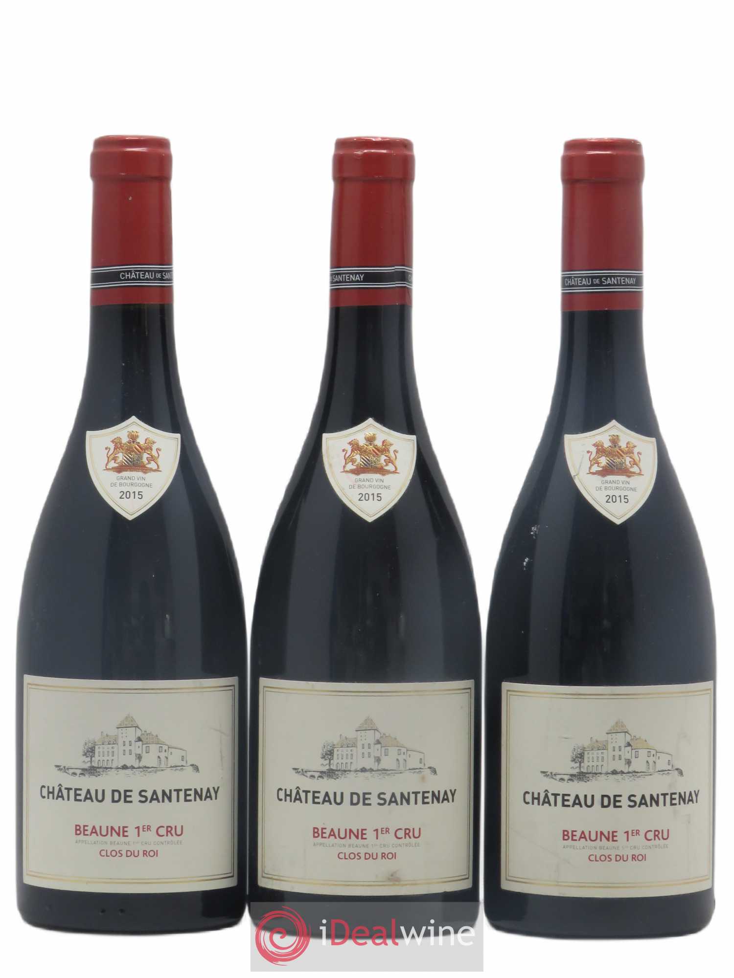 Beaune 1er Cru Clos du Roi Château de Santenay 2015 - Posten von 3 Flaschen - 0