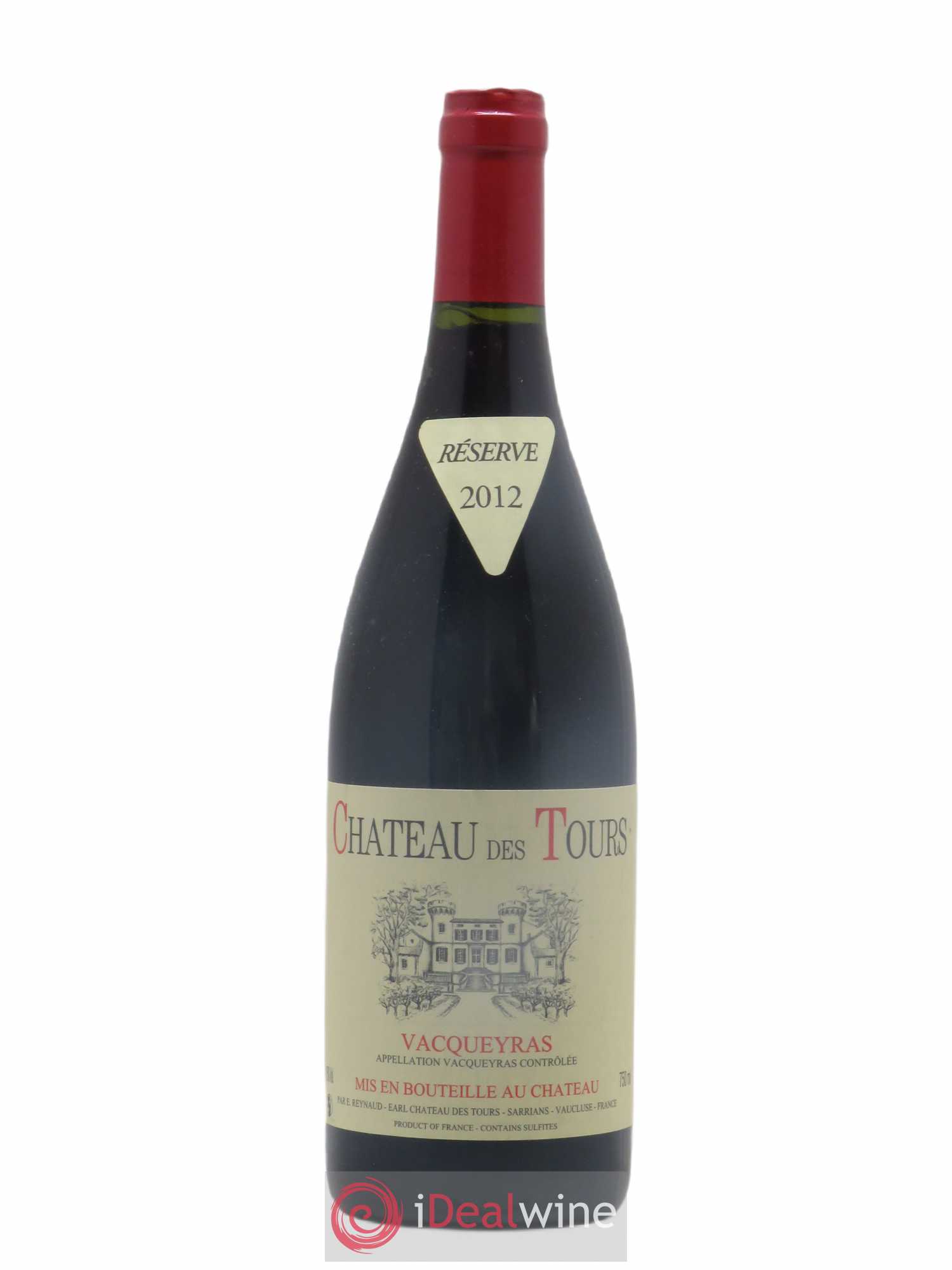 Vacqueyras Château des Tours Emmanuel Reynaud 2012 - Lot de 1 bouteille - 0