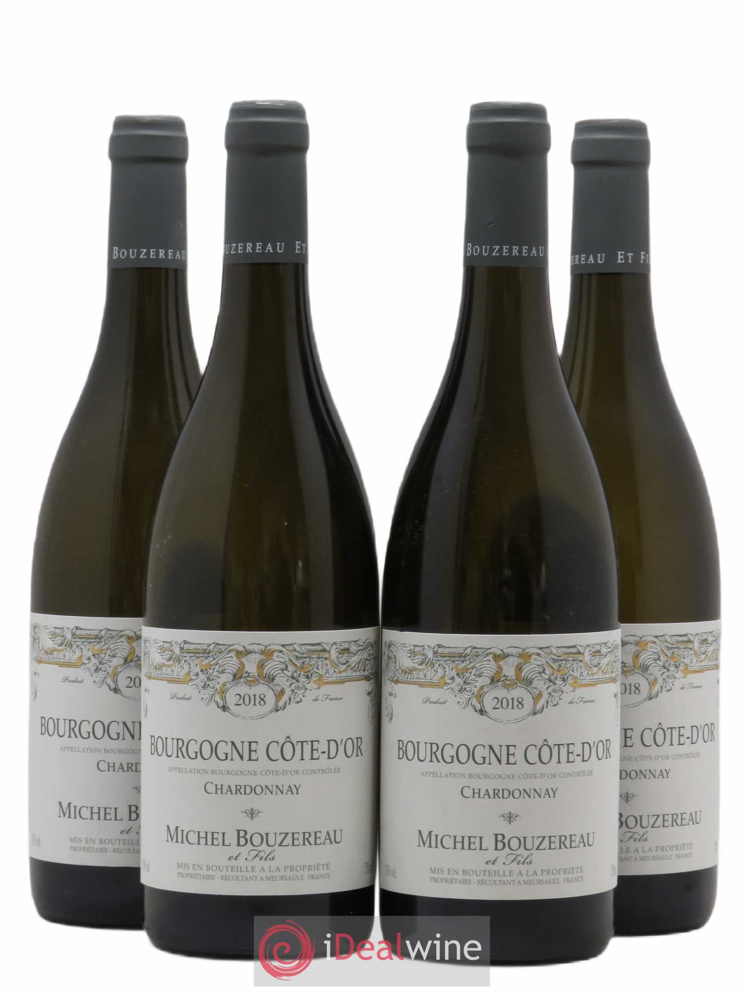 Bourgogne Côte-d'Or Michel Bouzereau et Fils (Domaine) Bourgogne Cote d'Or 2018 - Lotto di 4 bottiglie - 0
