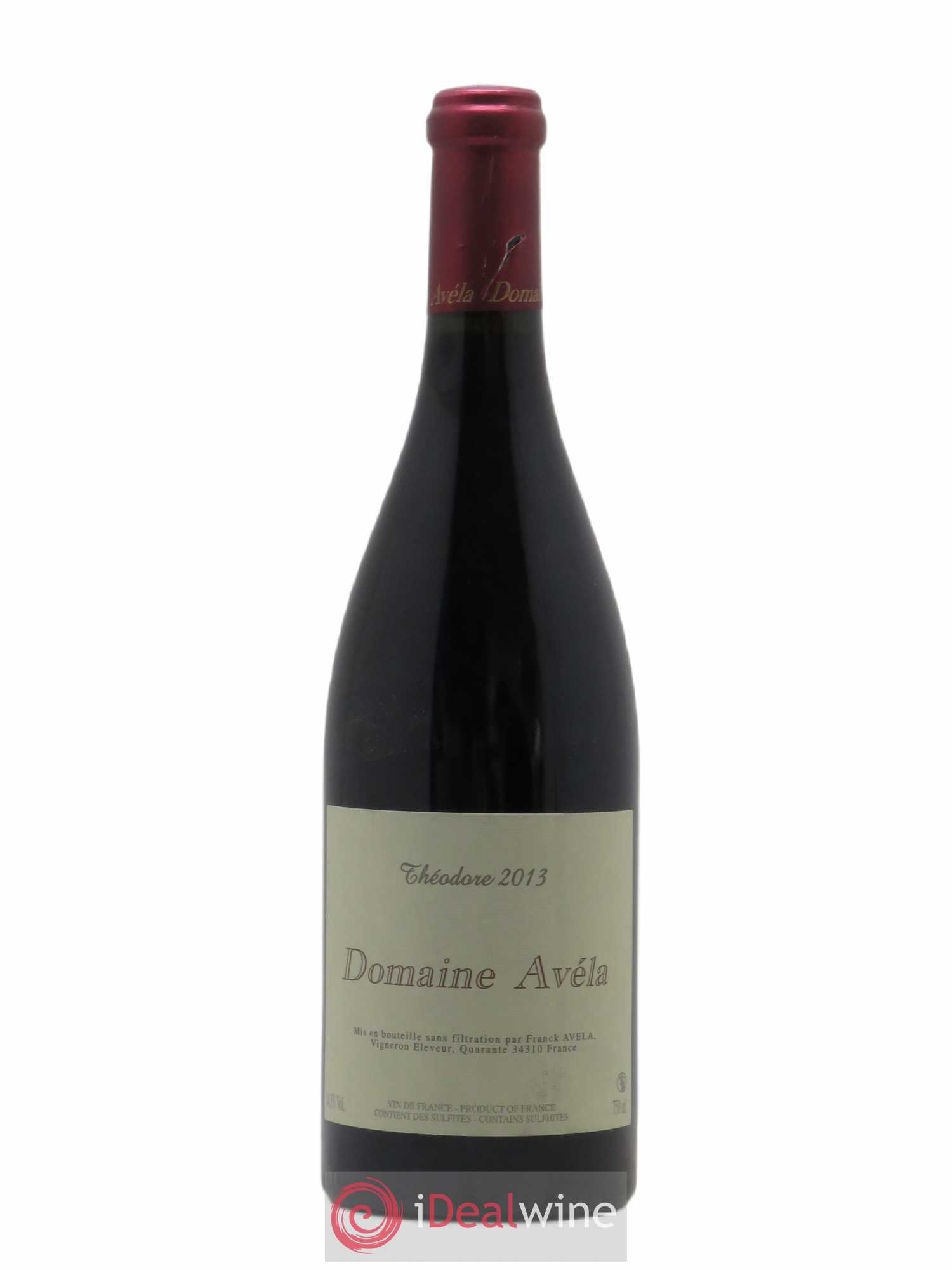Vin de France Théodore Domaine Avéla 2013 - Lot de 1 bouteille - 0