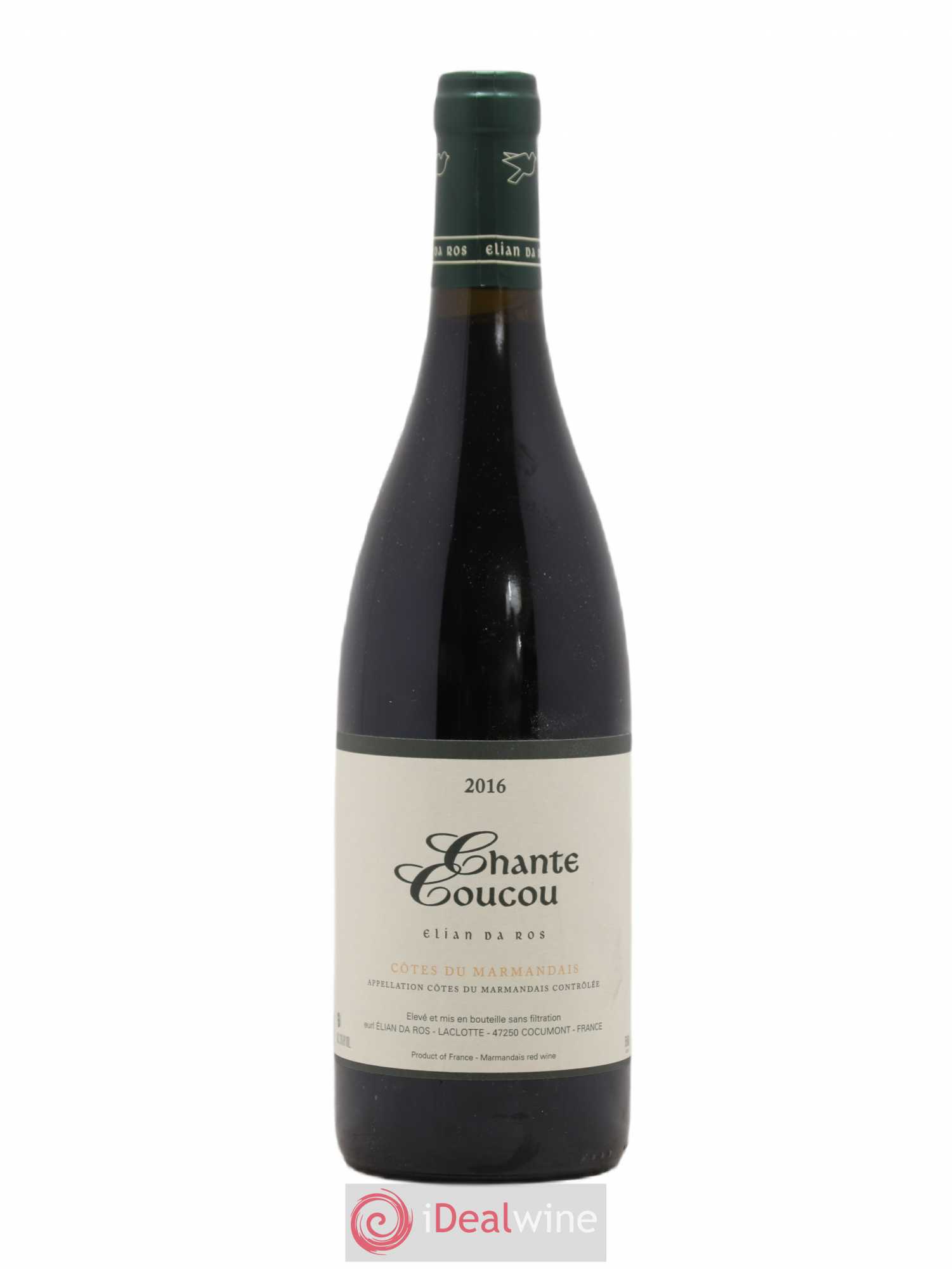Côtes du Marmandais Chante Coucou Elian Da Ros (Domaine) 2016 - Lot de 1 bouteille - 0
