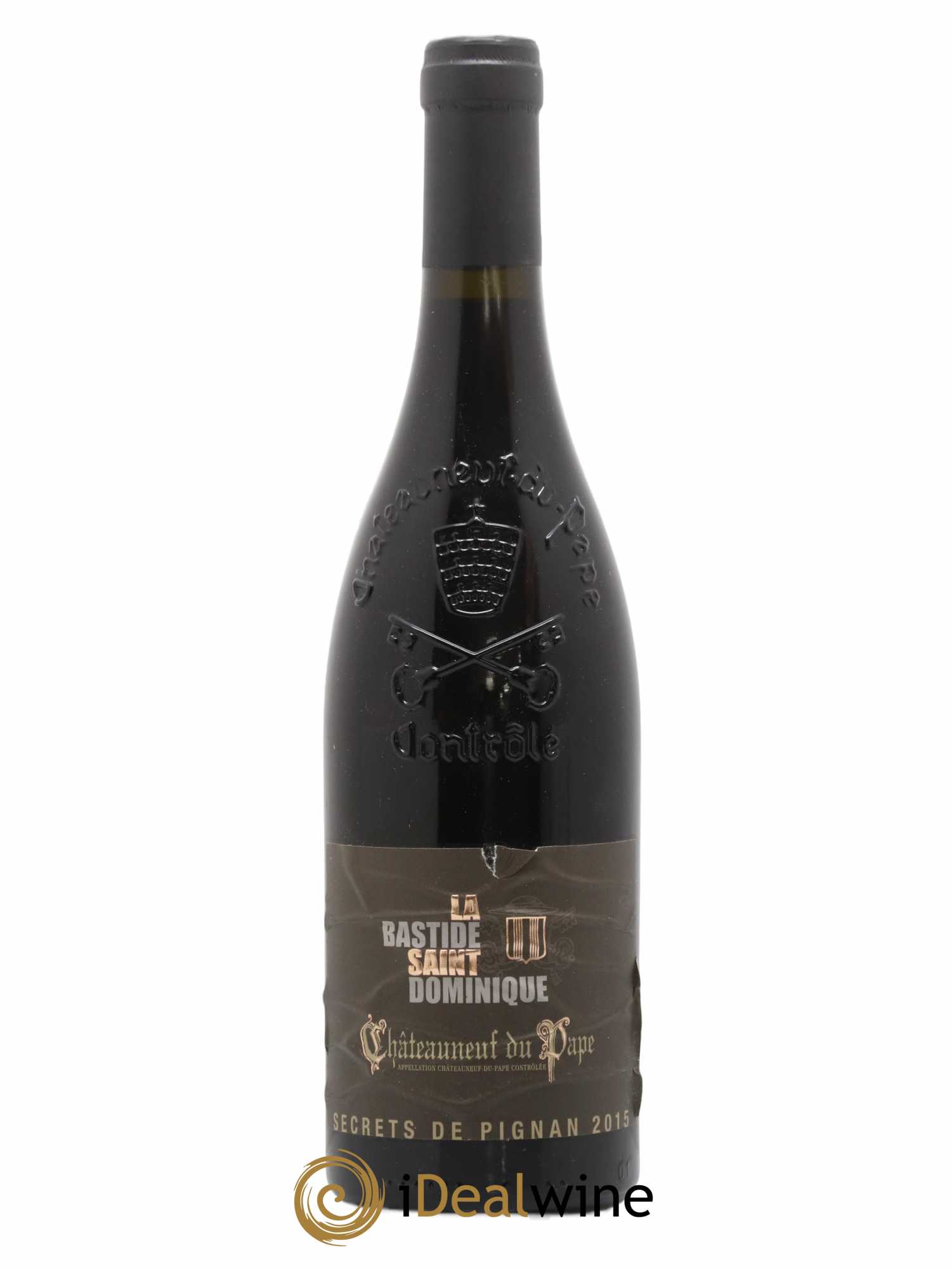 Châteauneuf-du-Pape Les Secrets de Pignan Domaine de la Bastide Saint Dominique 2015 - Lot de 1 bouteille - 0