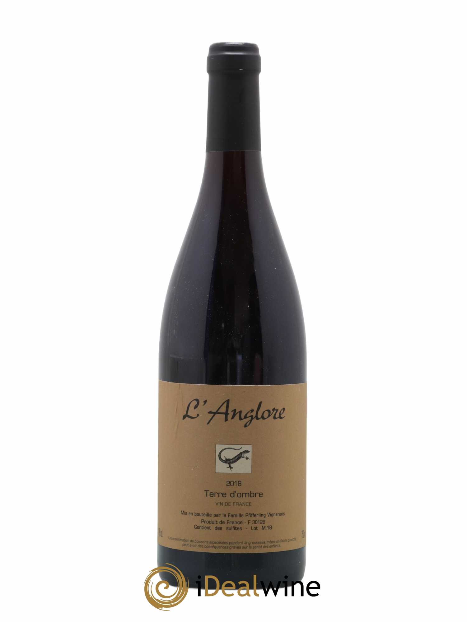 Vin de France Terre d'Ombre L'Anglore 2018 - Lot de 1 bouteille - 0