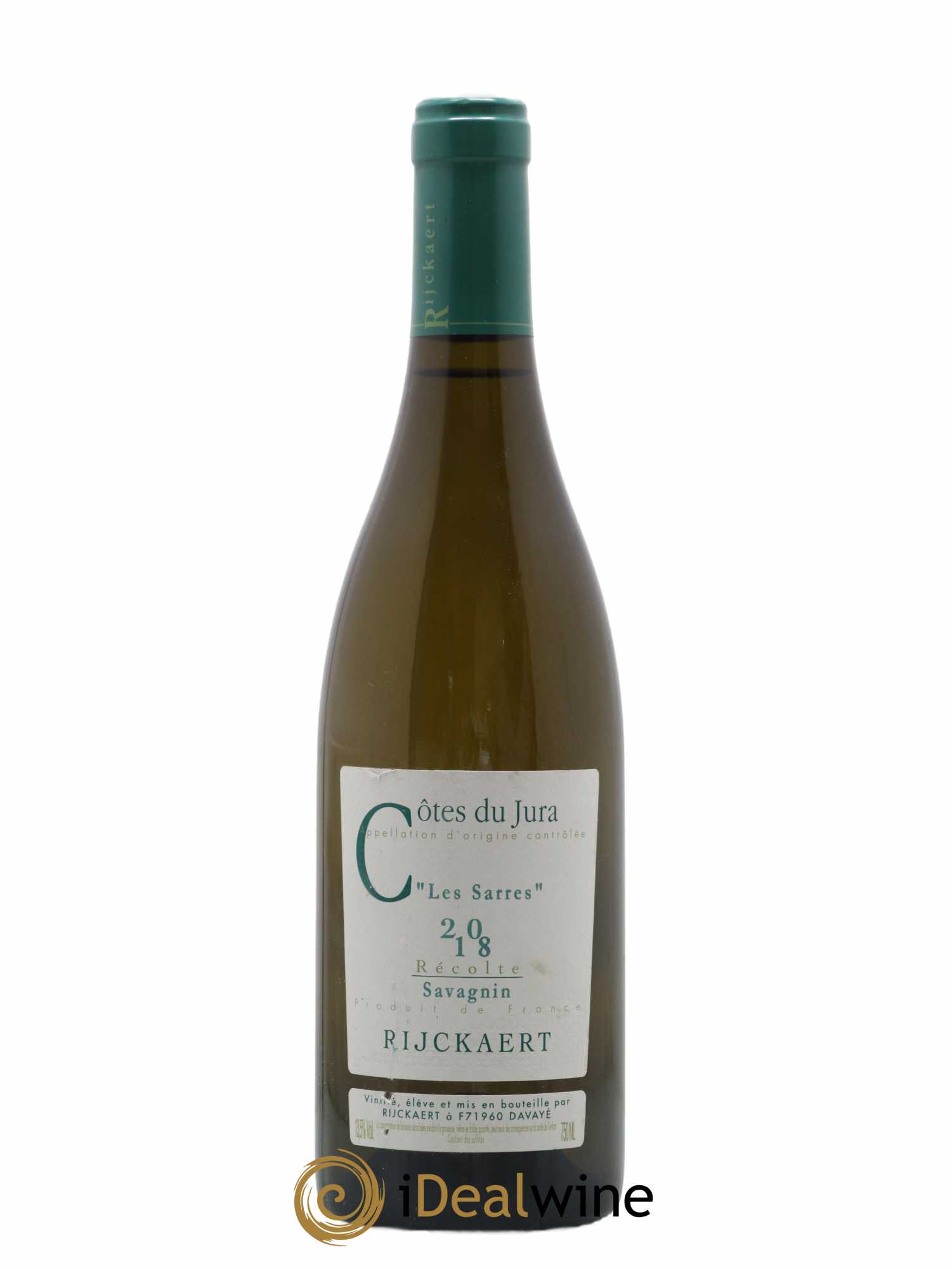 Côtes du Jura Savagnin Les Sarres Rijckaert 2018 - Lot de 1 bouteille - 0