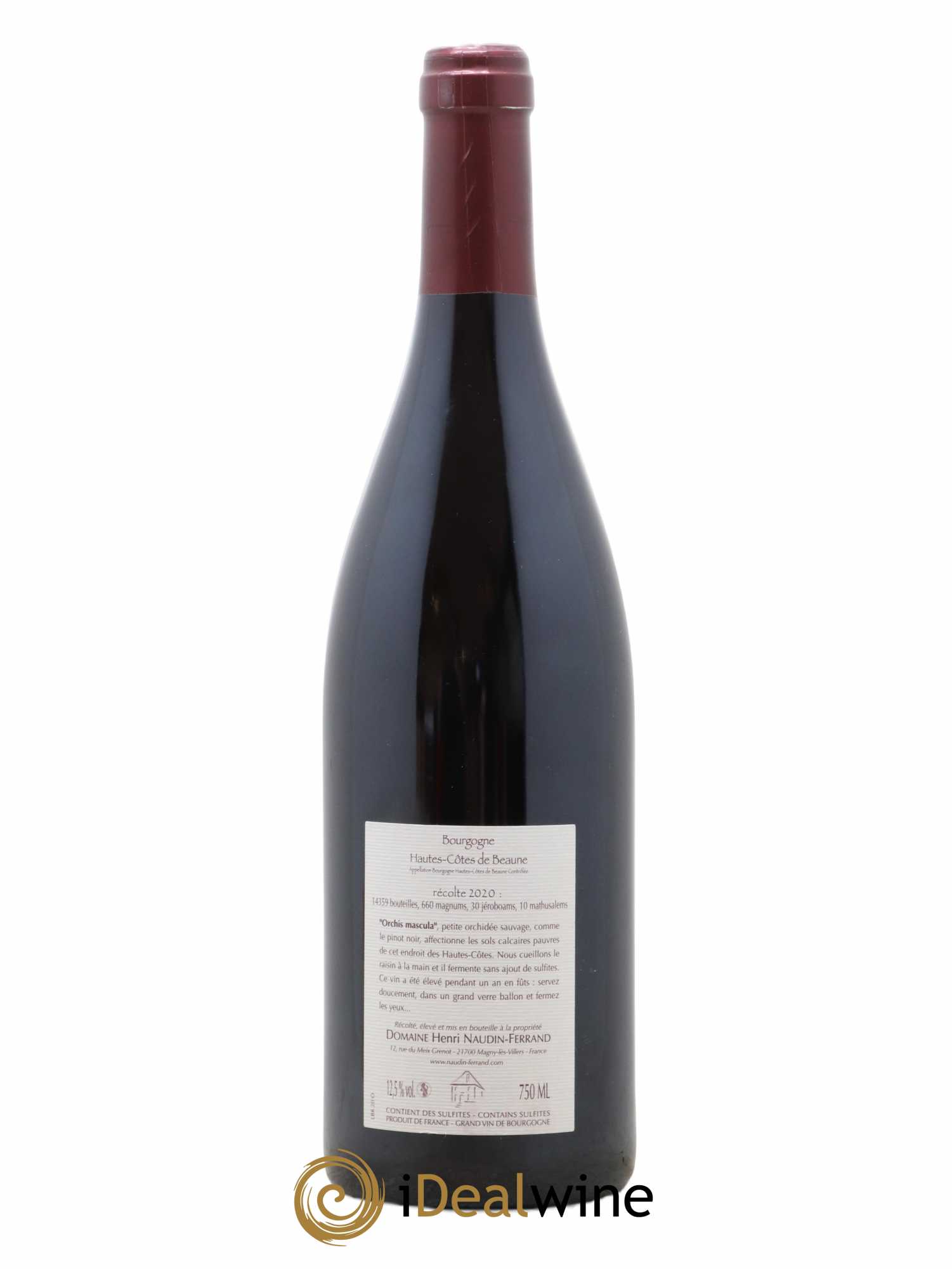 Hautes-Côtes de Beaune Orchis Mascula Naudin-Ferrand (Domaine) 2020 - Lot de 1 bouteille - 1