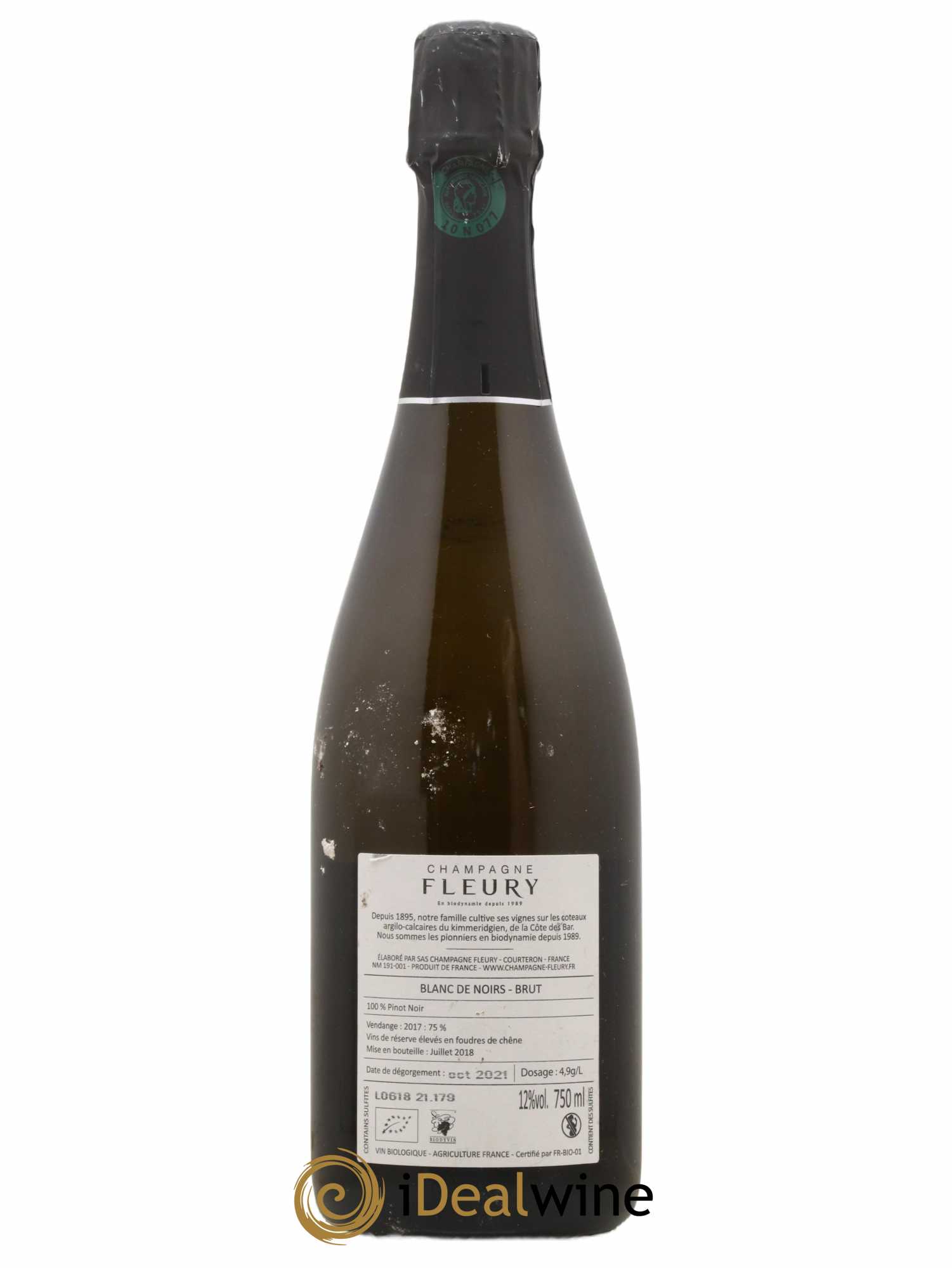 Blanc de Noirs Brut Fleury 2017 - Lot de 1 bouteille - 1