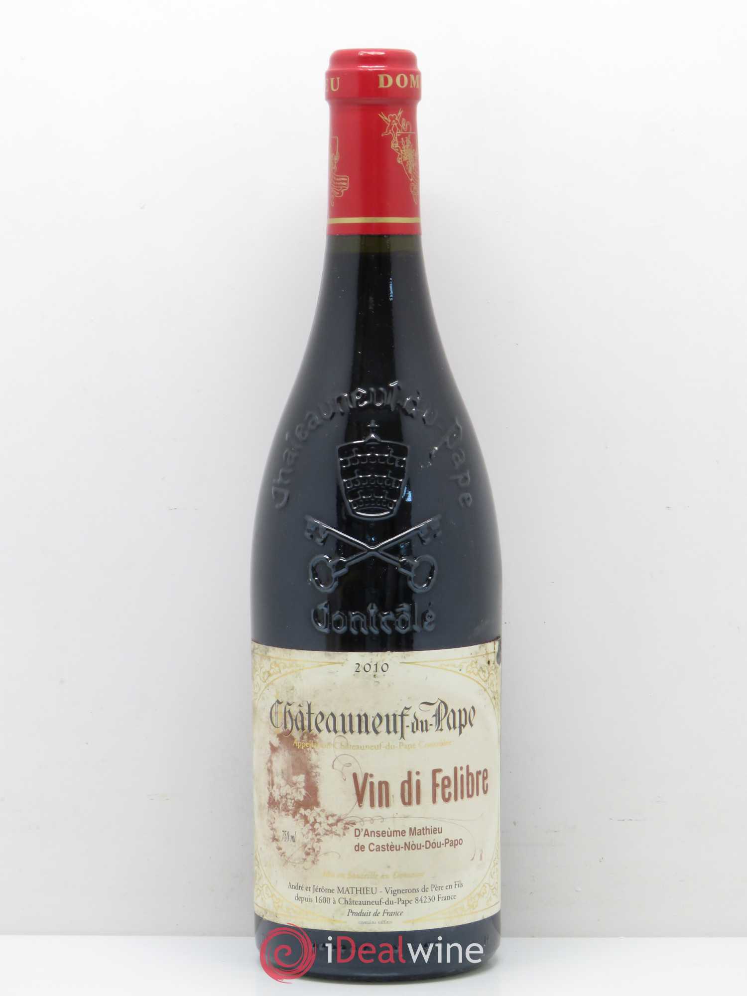 Châteauneuf-du-Pape Vin di Felibre 2010 - Posten von 1 Flasche - 0