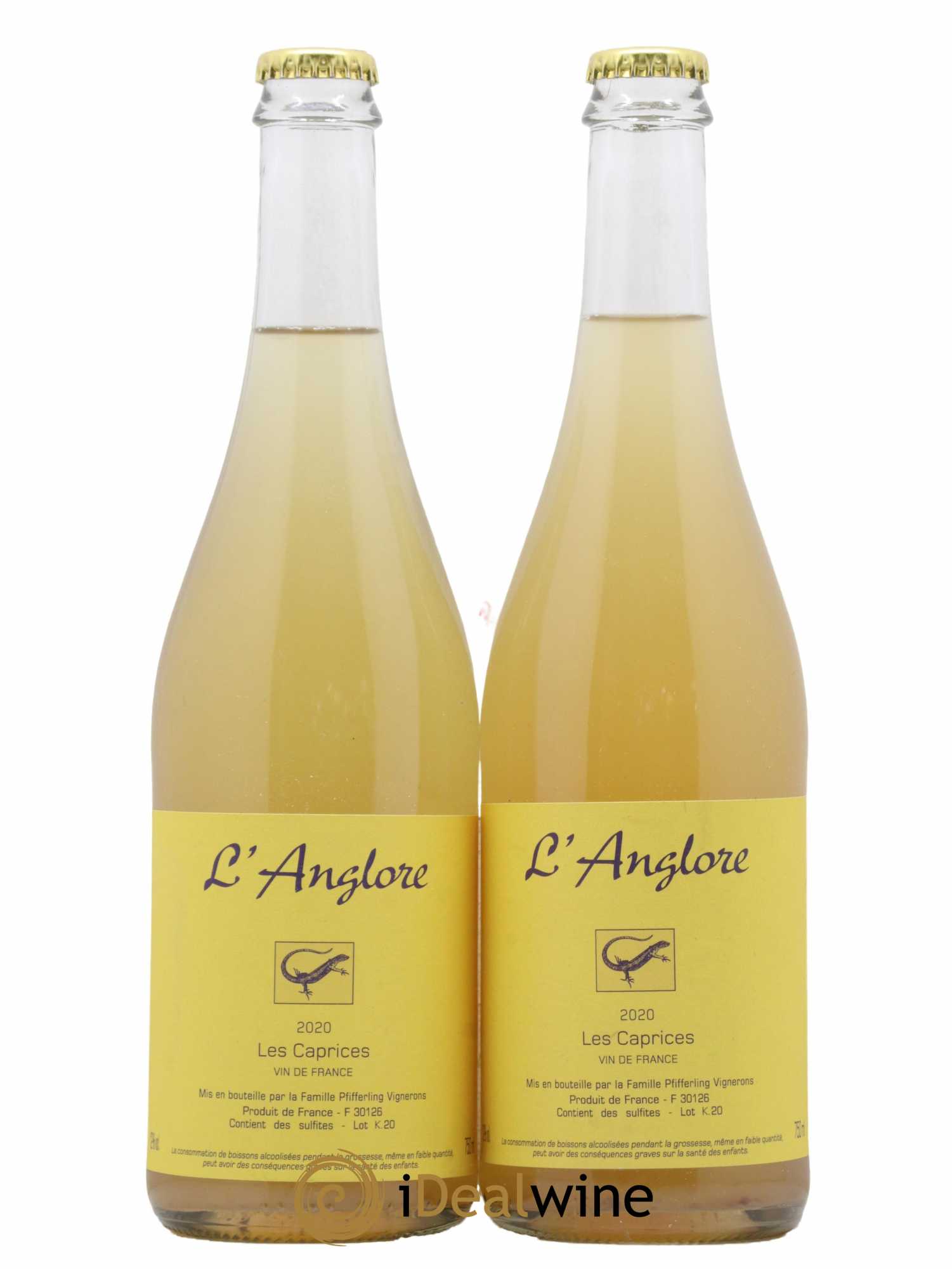 Vin de France Les Caprices L'Anglore 2020 - Lot de 2 bouteilles - 0