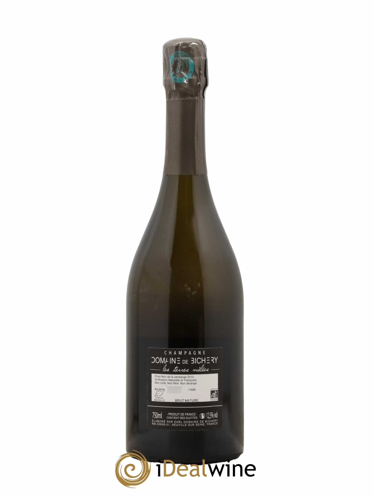 Champagne Les Terres Melees Domaine de Bichery 2019 - Lot de 1 bouteille - 1