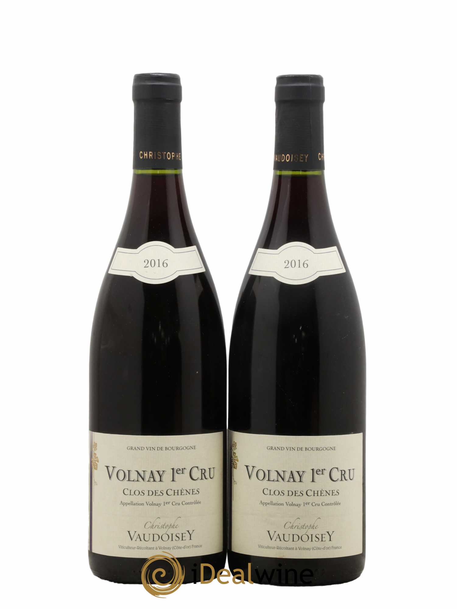 Volnay 1er Cru Clos des Chênes Christophe Vaudoisey 2016 - Lot de 2 bouteilles - 0