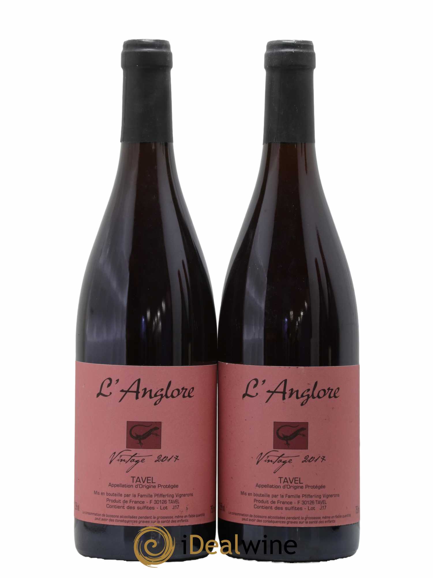 Tavel Vintage L'Anglore 2017 - Lot de 2 bouteilles - 0