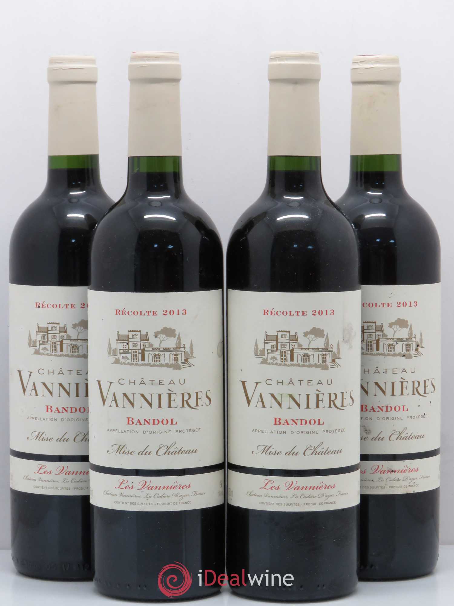 Bandol Château Vannières Éric et Charles-Éric Boisseaux 2013 - Lot de 4 bouteilles - 0