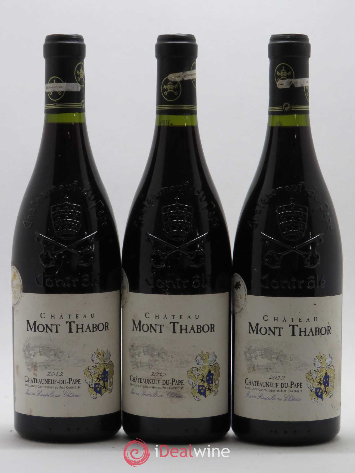 Châteauneuf-du-Pape Chateau Mont Thabor 2012 - Posten von 3 Flaschen - 0