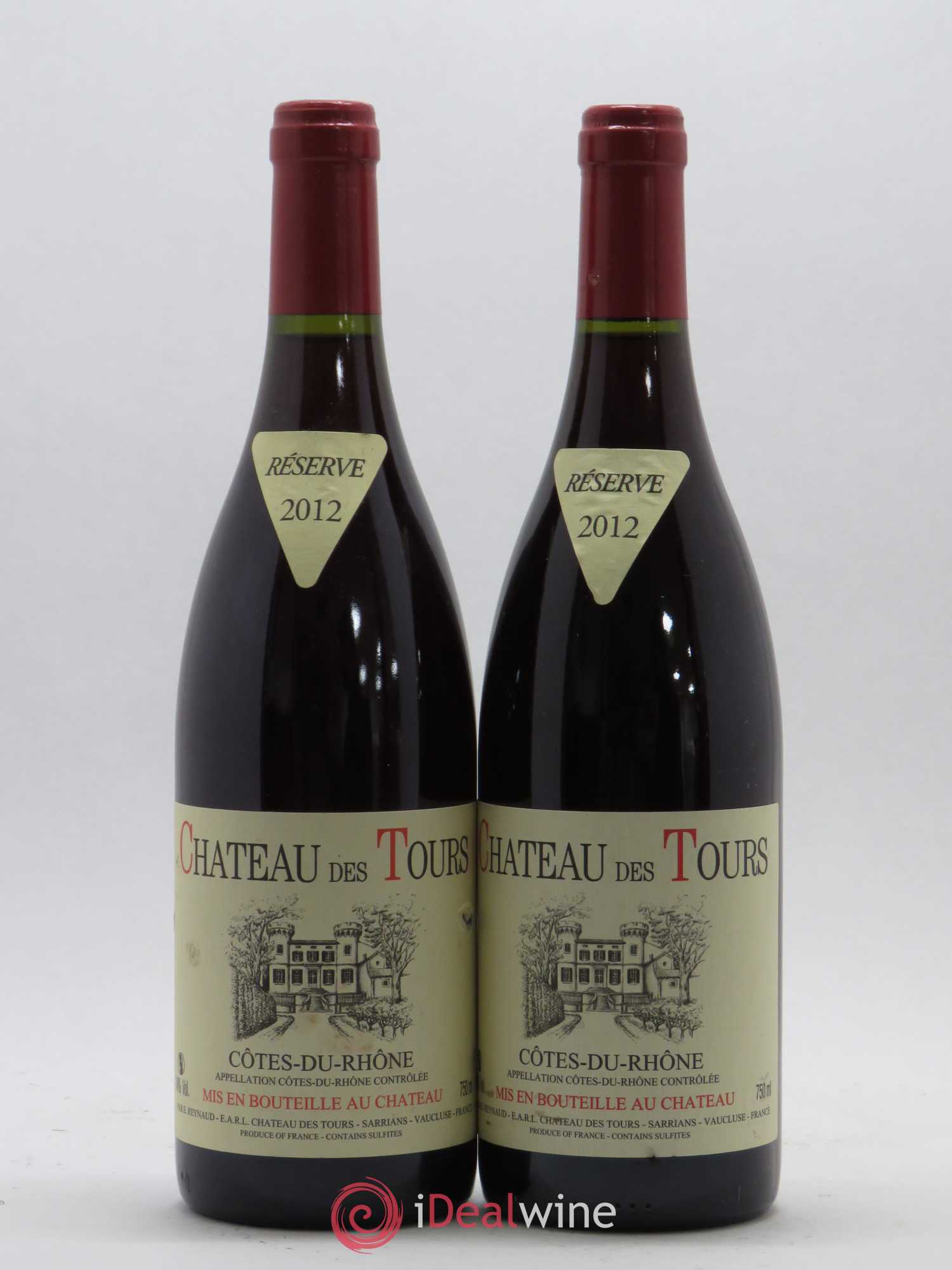 Côtes-du-Rhône Château des Tours Emmanuel Reynaud 2012 - Lot de 2 bouteilles - 0