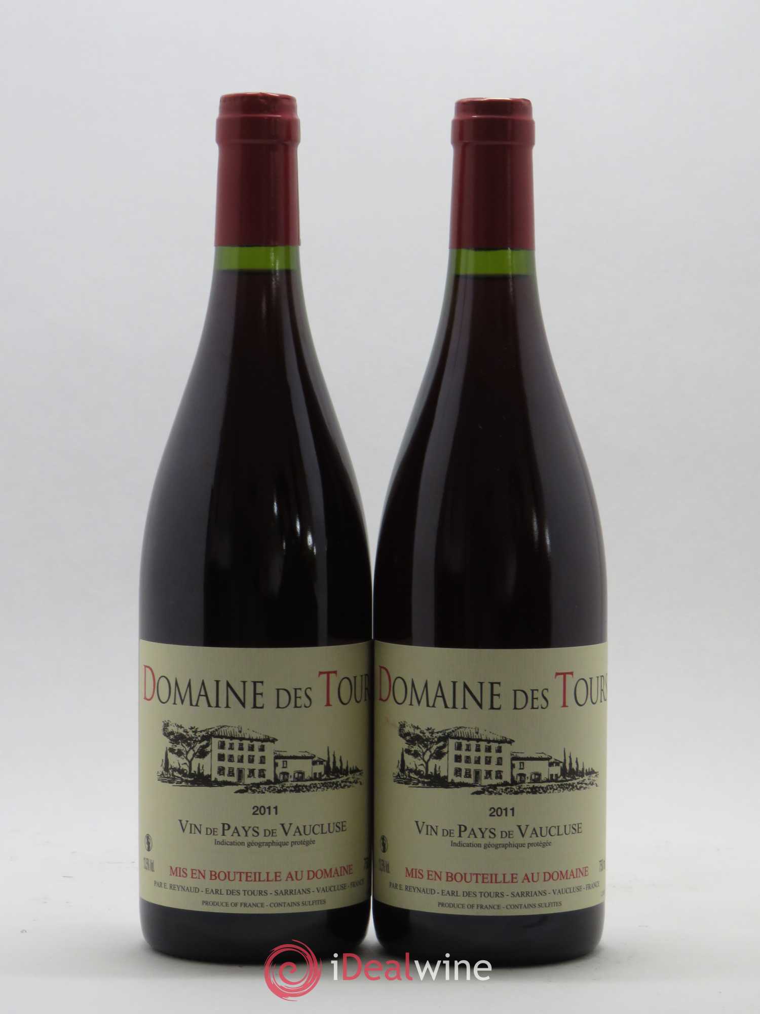 Vaucluse (Vin de Pays de Vaucluse) Domaine des Tours Emmanuel Reynaud 2011 - Lot de 2 bouteilles - 0
