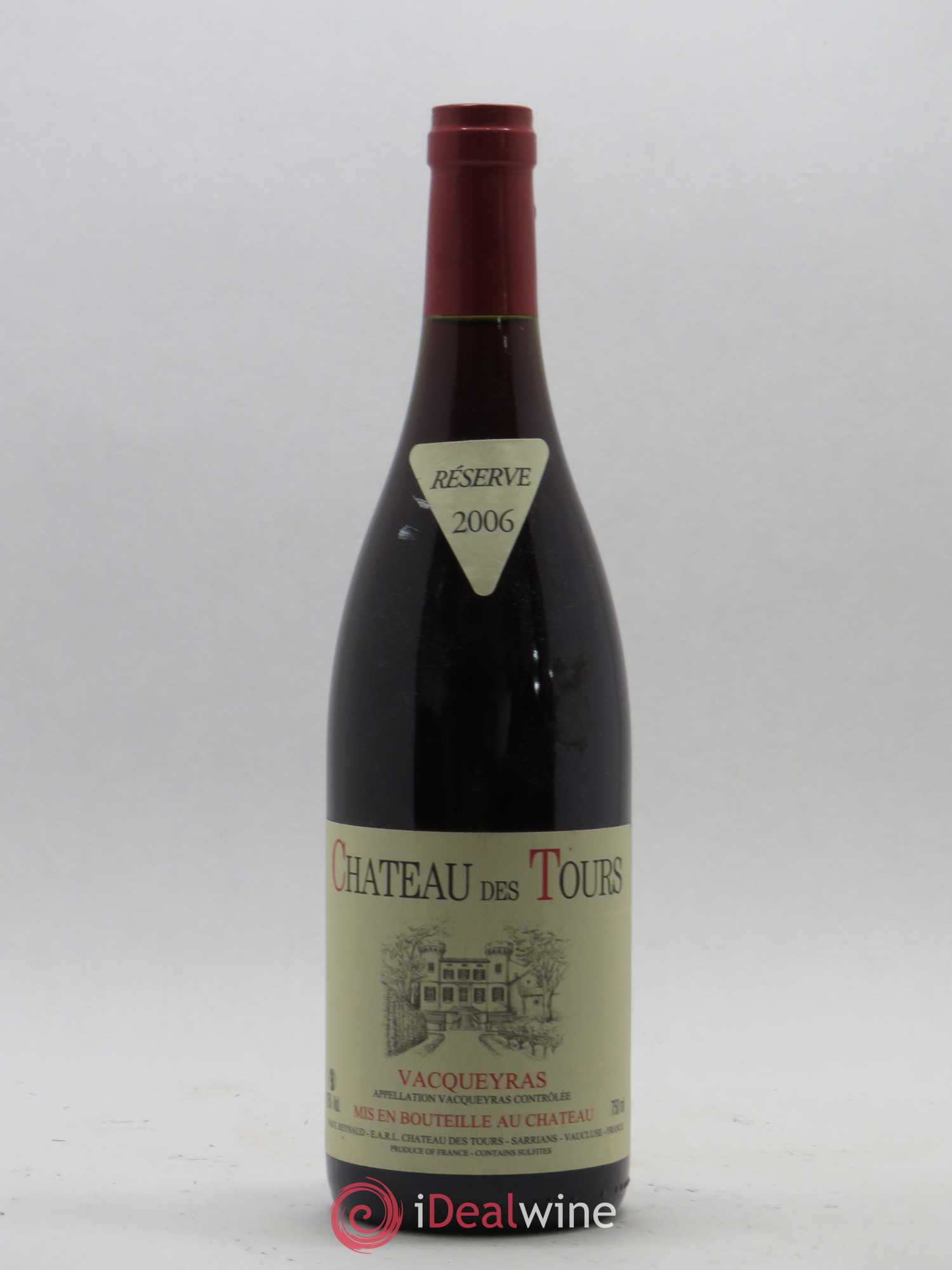 Vacqueyras Château des Tours Emmanuel Reynaud 2006 - Lot de 1 bouteille - 0