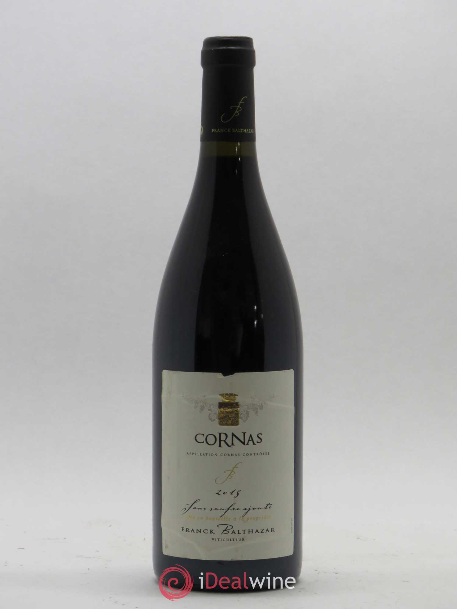 Cornas sans soufre ajouté Franck Balthazar 2015 - Posten von 1 Flasche - 0