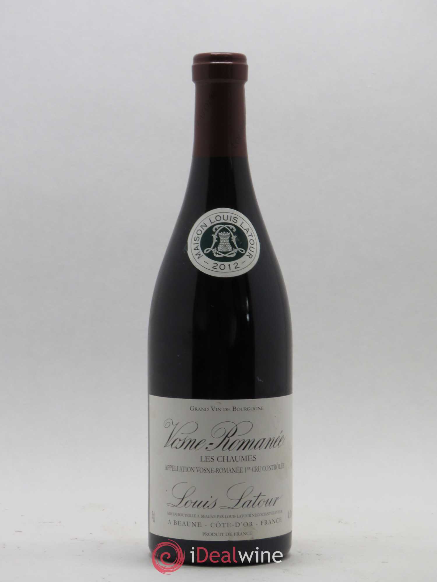 Vosne-Romanée 1er Cru Les Chaumes Louis Latour 2012 - Posten von 1 Flasche - 0