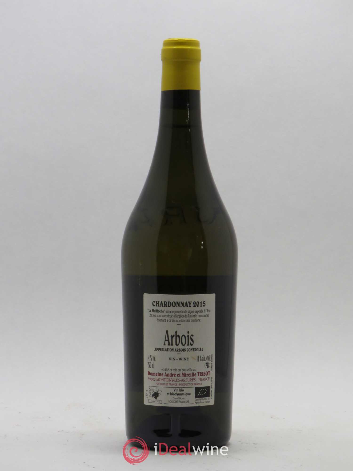 Arbois La Mailloche Bénédicte et Stéphane Tissot 2015 - Lot de 1 bouteille - 1