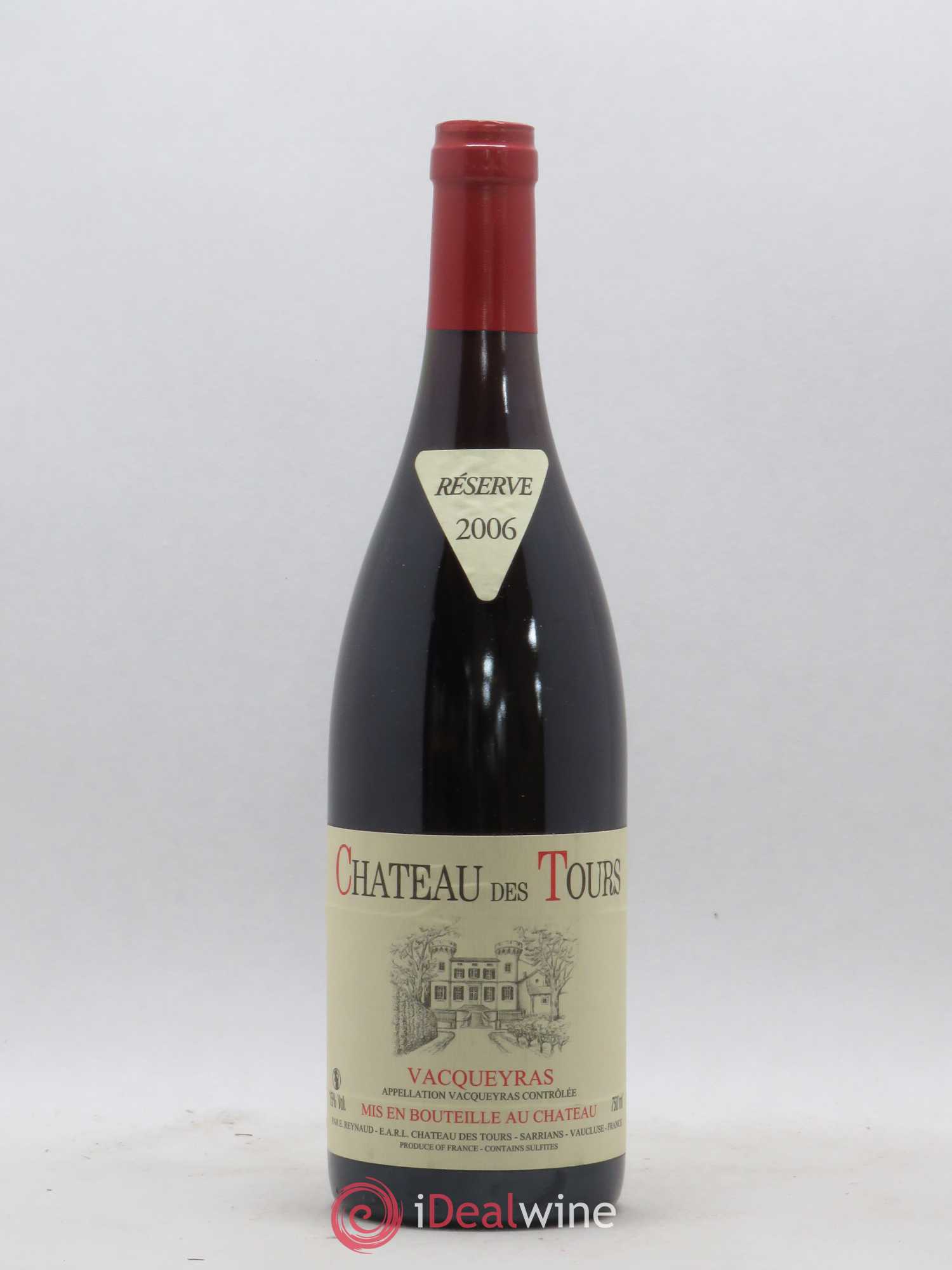 Vacqueyras Château des Tours Emmanuel Reynaud 2006 - Lot de 1 bouteille - 0