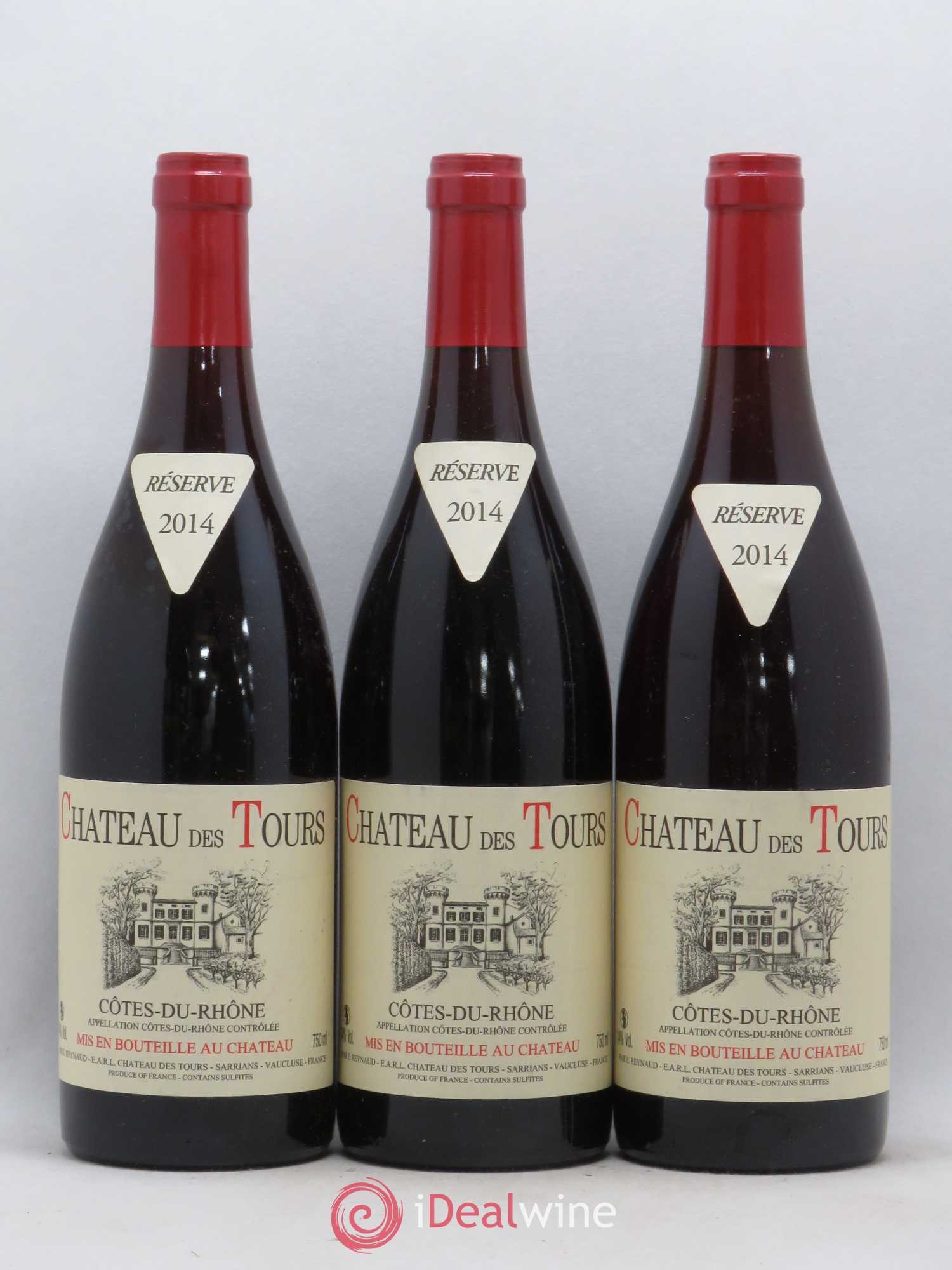 Côtes-du-Rhône Château des Tours Emmanuel Reynaud 2014 - Lot de 3 bouteilles - 0