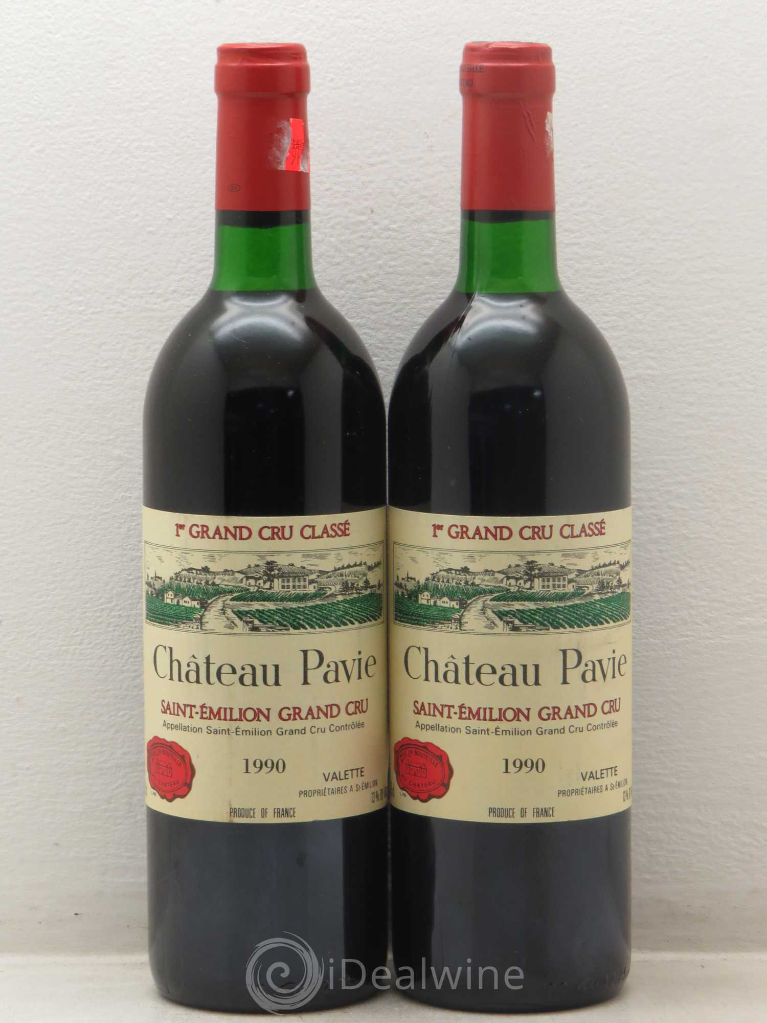 Château Pavie 1er Grand Cru Classé A 1990 - Lot de 2 bouteilles - 0