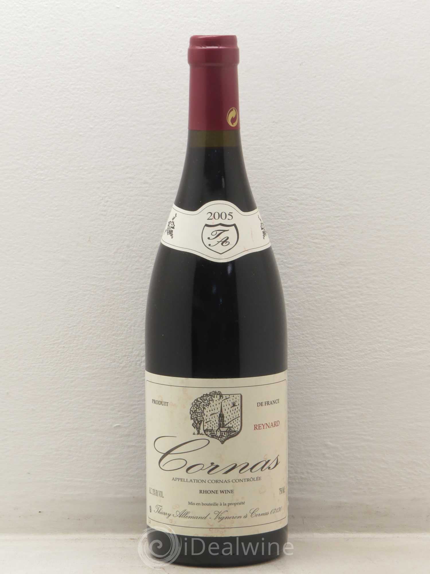 Cornas Reynard Thierry Allemand 2005 - Lot de 1 bouteille - 0