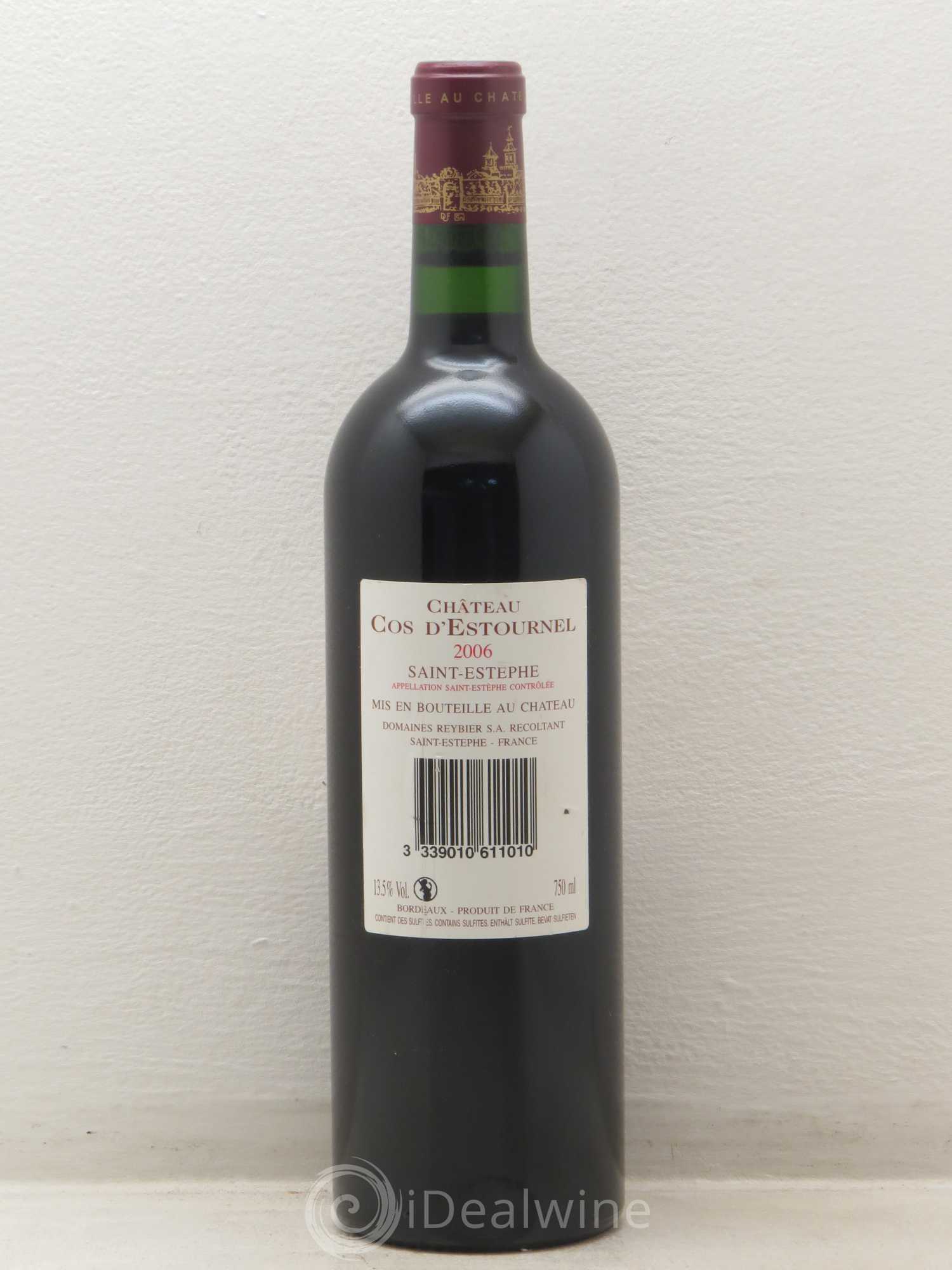 Cos d'Estournel 2ème Grand Cru Classé 2006 - Lot de 1 bouteille - 1
