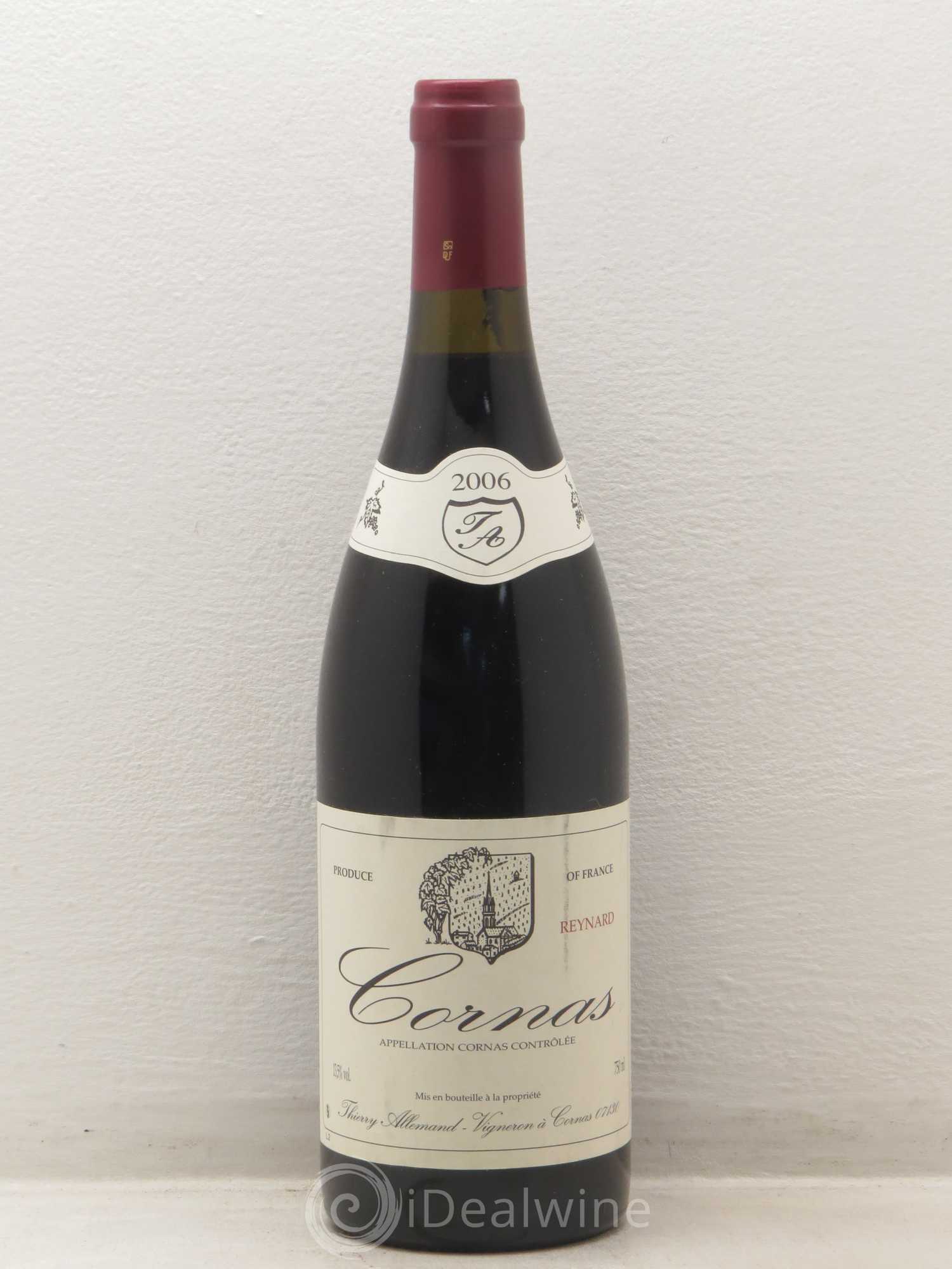 Cornas Reynard Thierry Allemand 2006 - Lot de 1 bouteille - 0