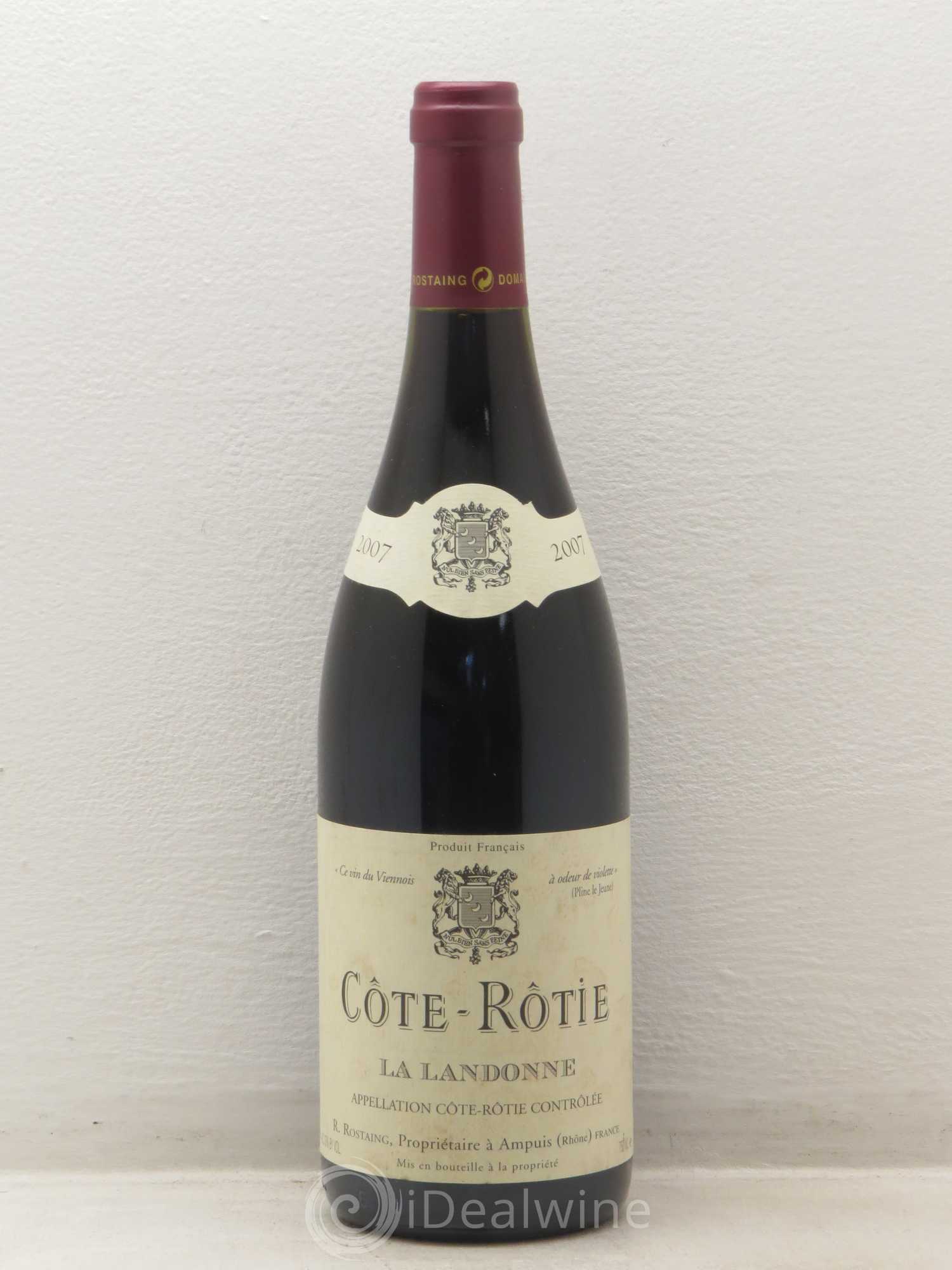 Côte-Rôtie La Landonne René Rostaing 2007 - Posten von 1 Flasche - 0