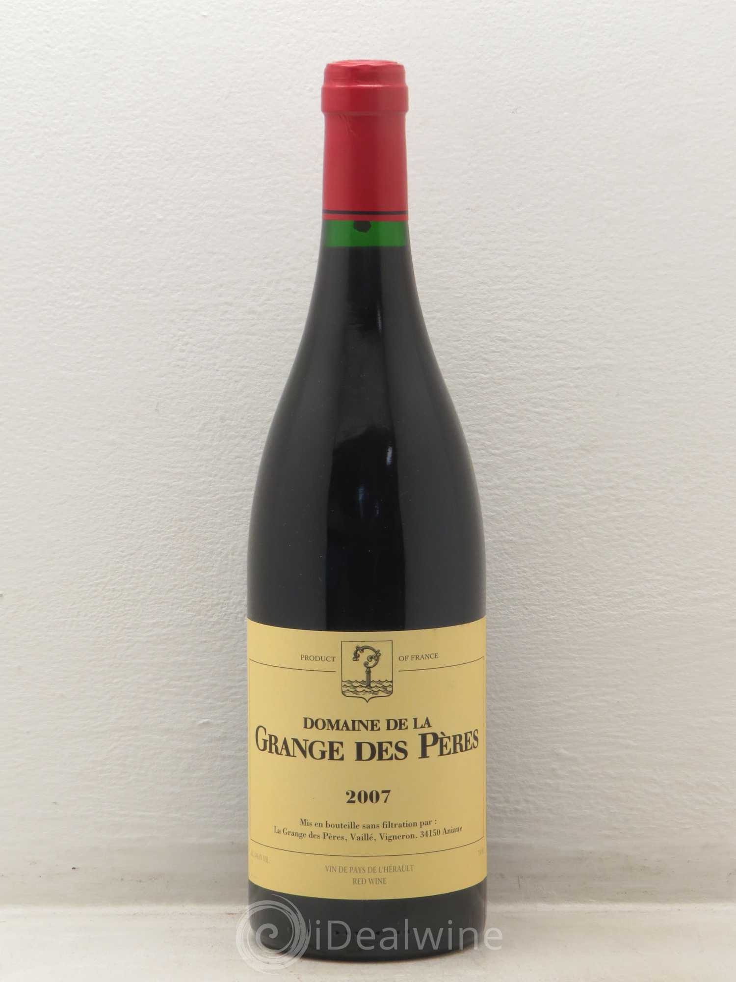 Pays d'Hérault Grange des Pères Laurent Vaillé 2007 - Lot de 1 bouteille - 0